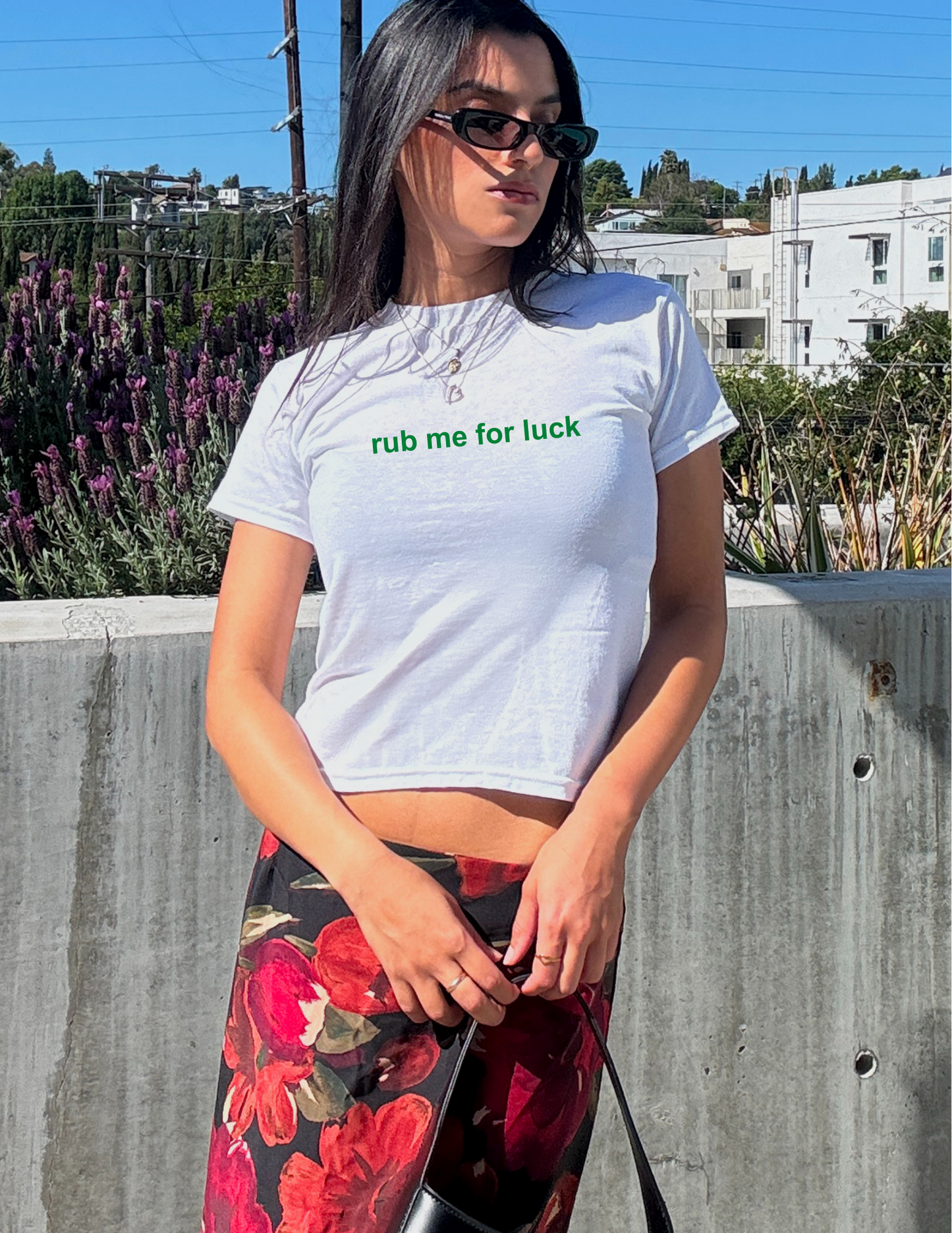 Embroidered WHITE - Irish Saint Patrick's Day Baby Tee, Long Crop Tops - Pick Your Design