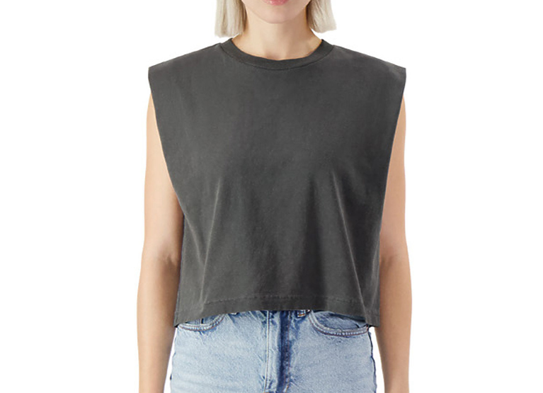 Cropped Muscle Tee Tank Top, Cropped, Boxy Fit, Unisex, Adult