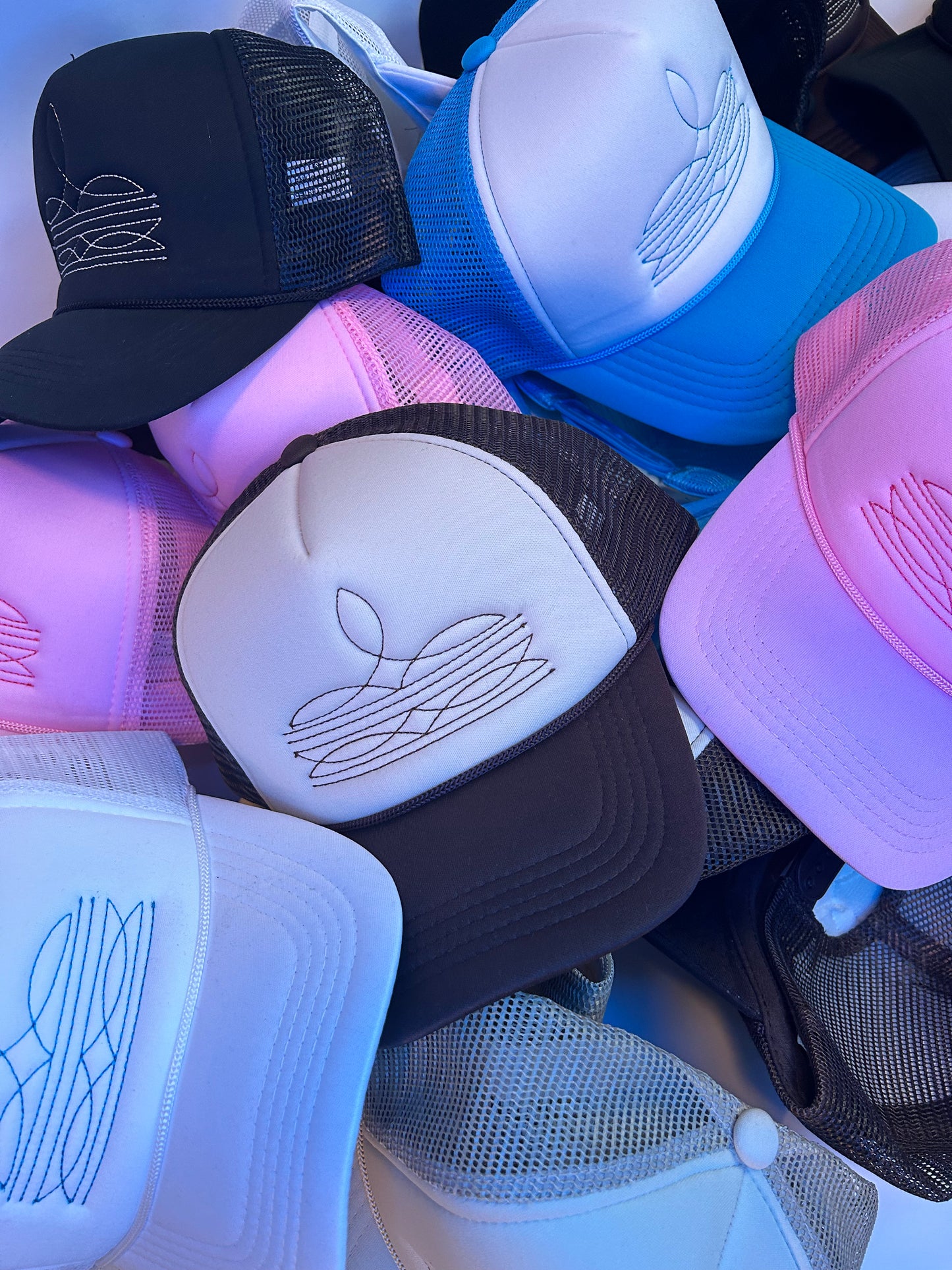 Embroidered or Blank Hats for Family Events, Teams, Business logos or Photo Upload For Custom Designs.