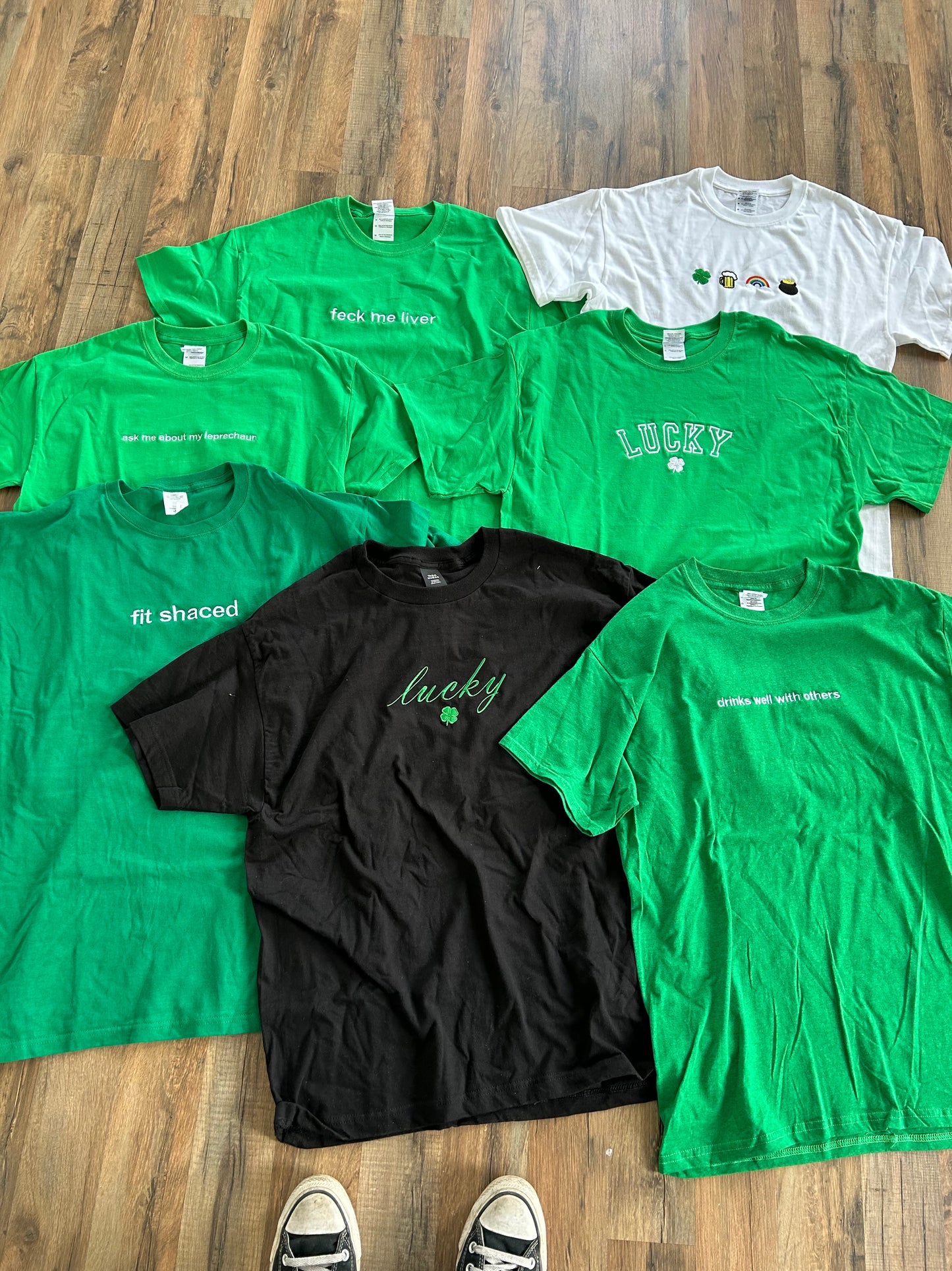 Irish Saint Patrick's Day T-Shirts, Black - Pick Your Design