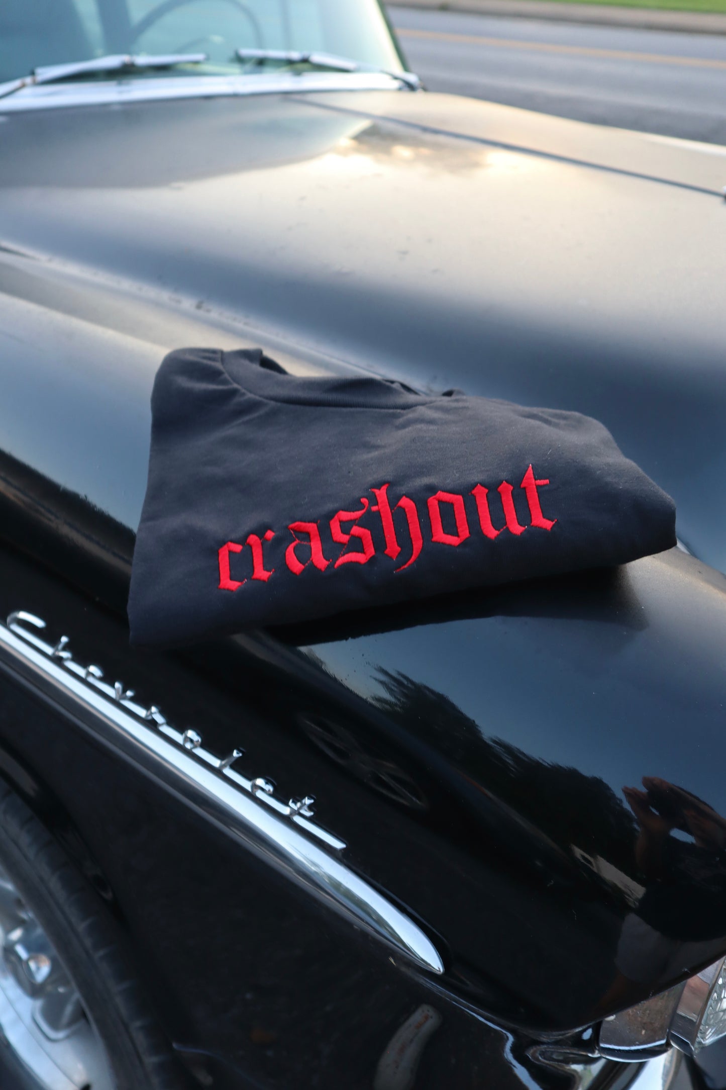 Embroidered 'Crashout' T-Shirt, Short Sleeve, Modern Classic fit, Unisex, Adult