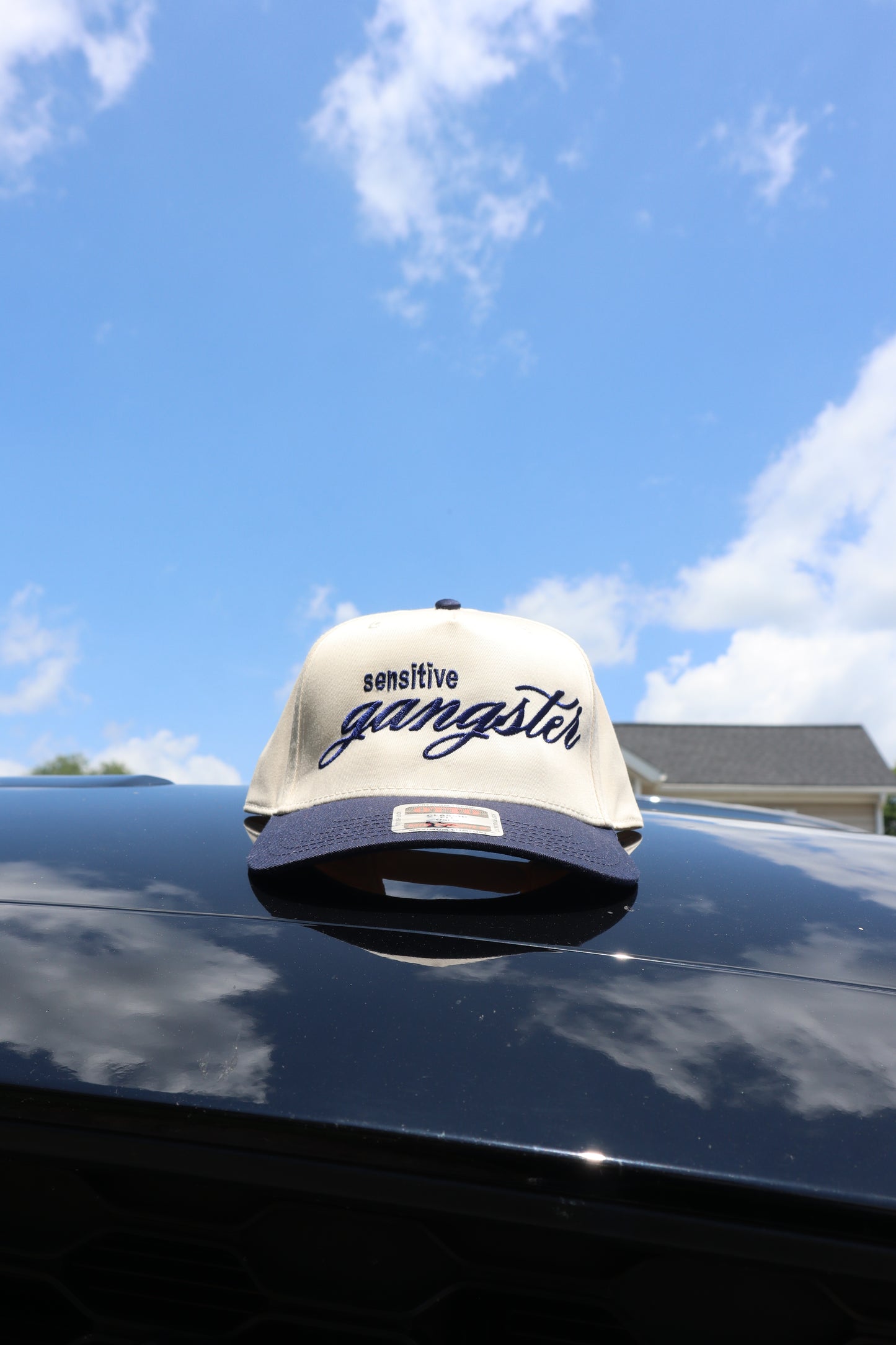 Embroidered 'Sensitive Gangster' Hat, Unisex, Adult