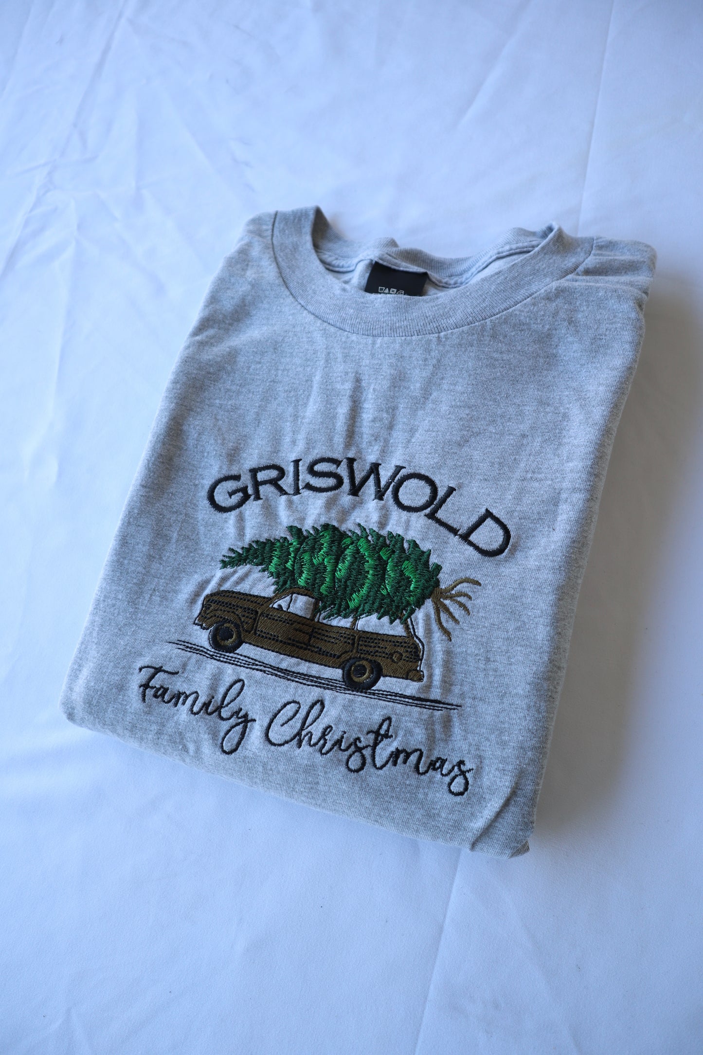 Embroidered "Griswold Family Christmas" Hoodie or Crew Neck, Long Sleeve, Classic fit, Unisex, Adult