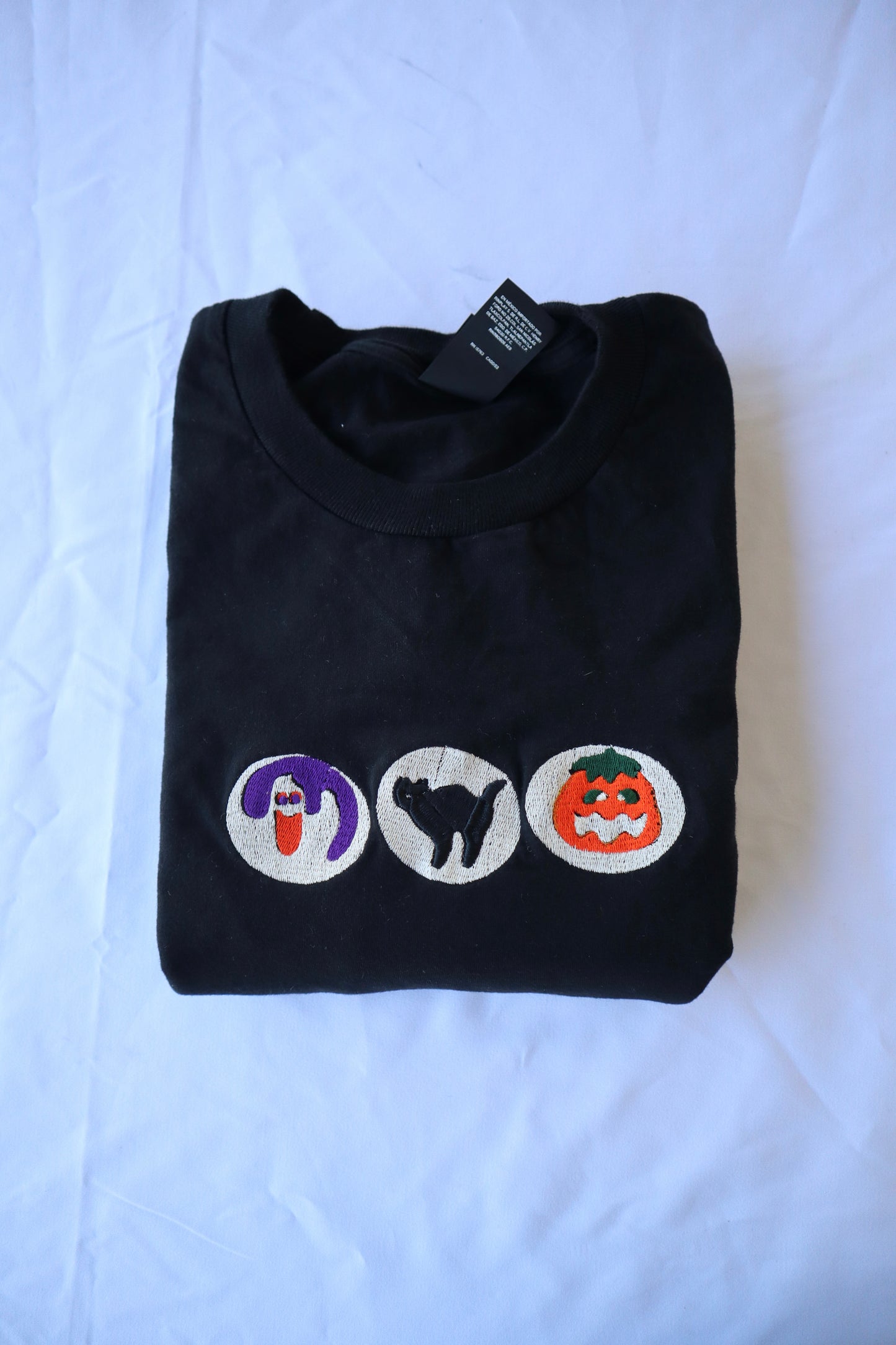 Embroidered 'Halloween Sugar Cookies' Hoodie or Crew Neck, Long Sleeve, Classic fit, Unisex, Adult