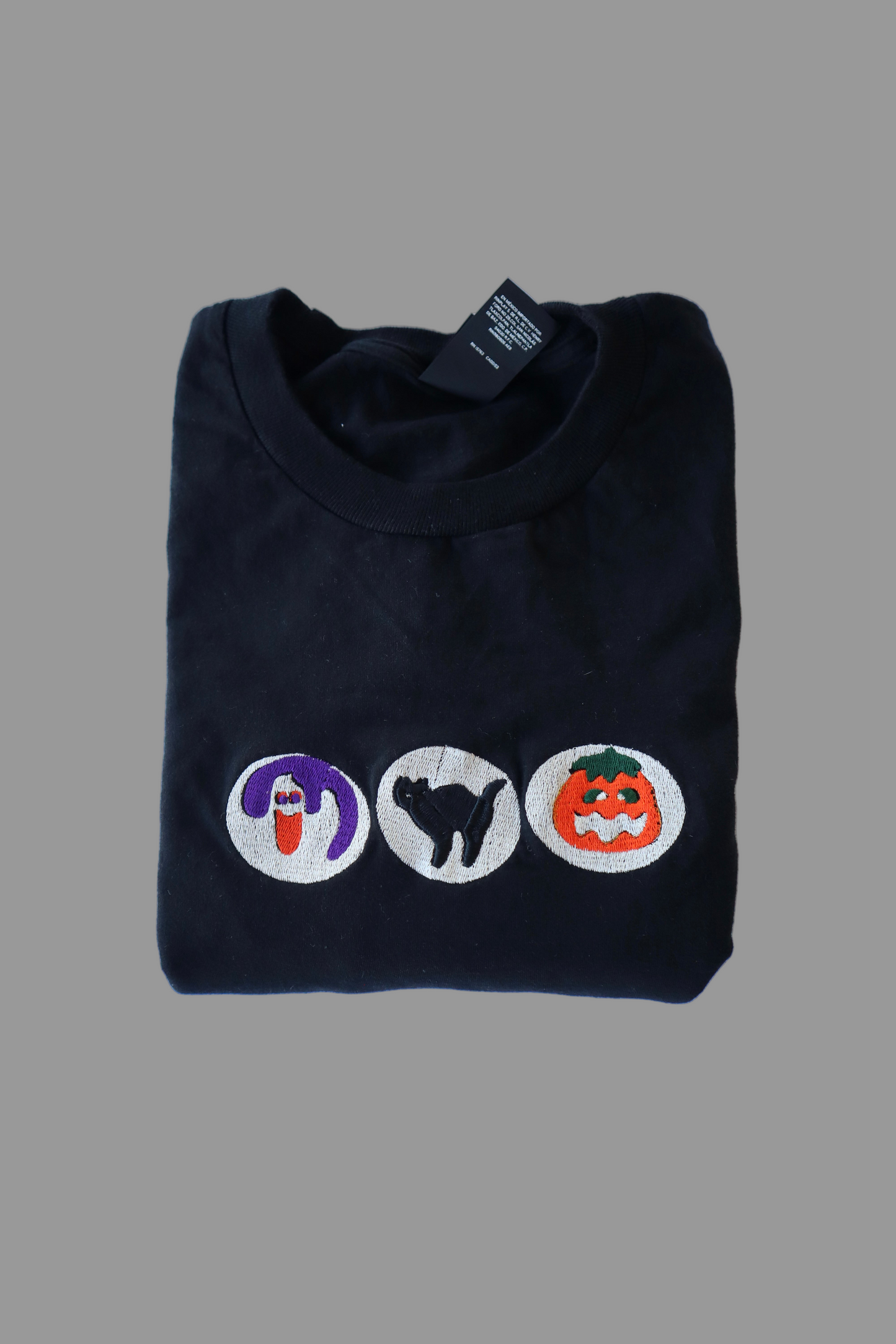 Embroidered 'Halloween Sugar Cookies' Hoodie or Crew Neck, Long Sleeve, Classic fit, Unisex, Adult