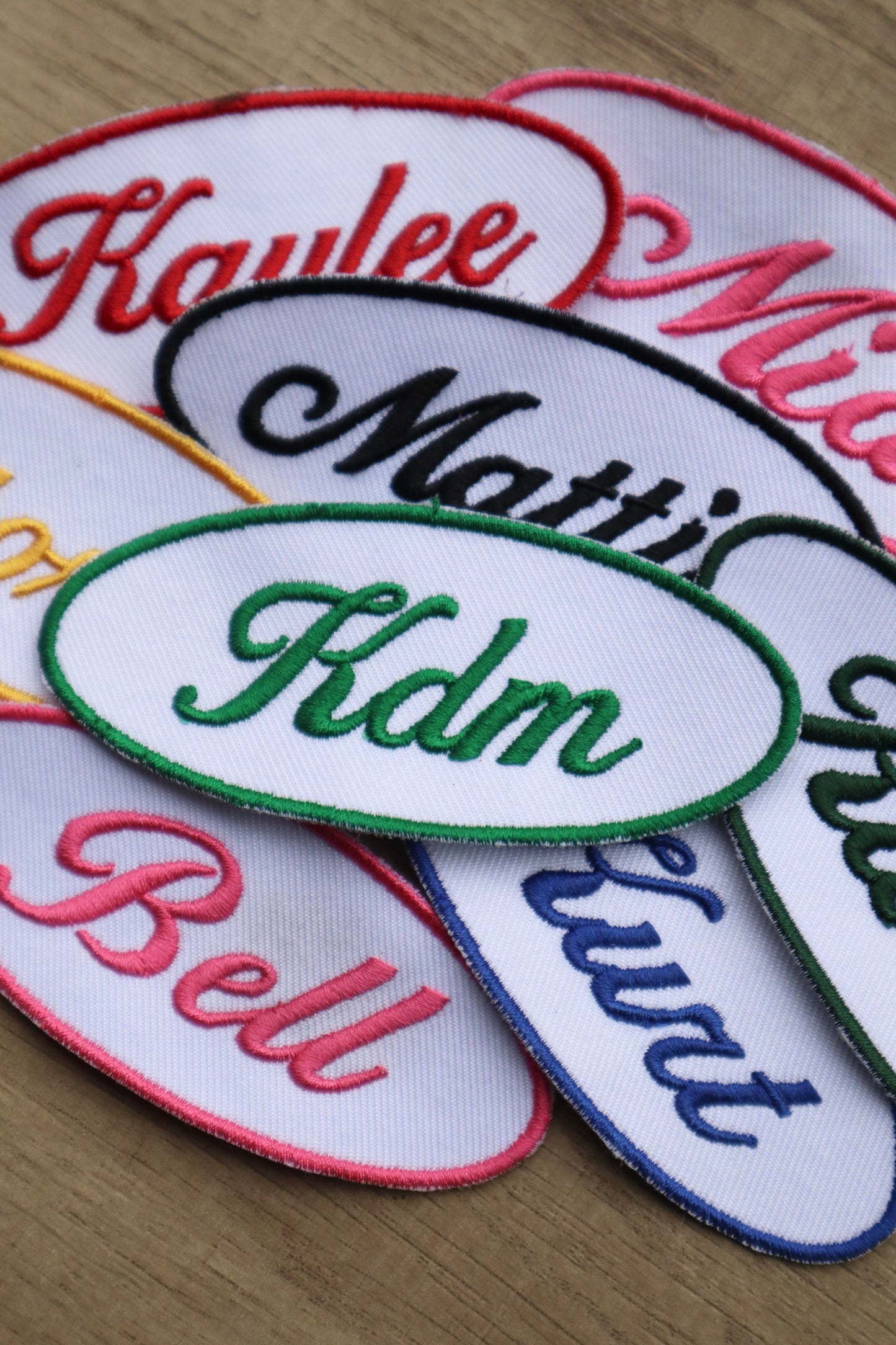 Custom Vintage Round Patch | Personalized Embroidered Patch | 3.5 Inch Retro Patch | Sew On