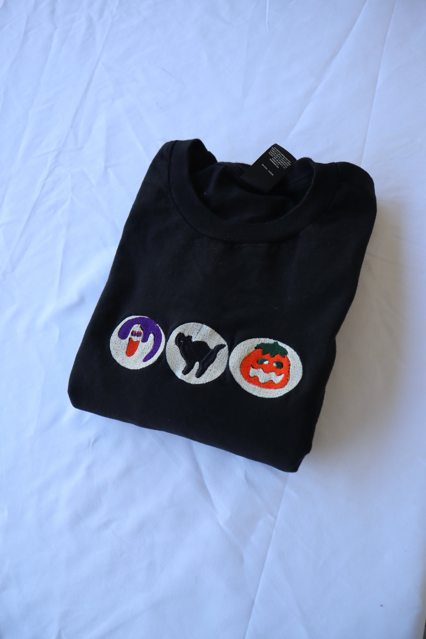 Embroidered 'Halloween Sugar Cookies' Hoodie or Crew Neck, Long Sleeve, Classic fit, Unisex, Adult