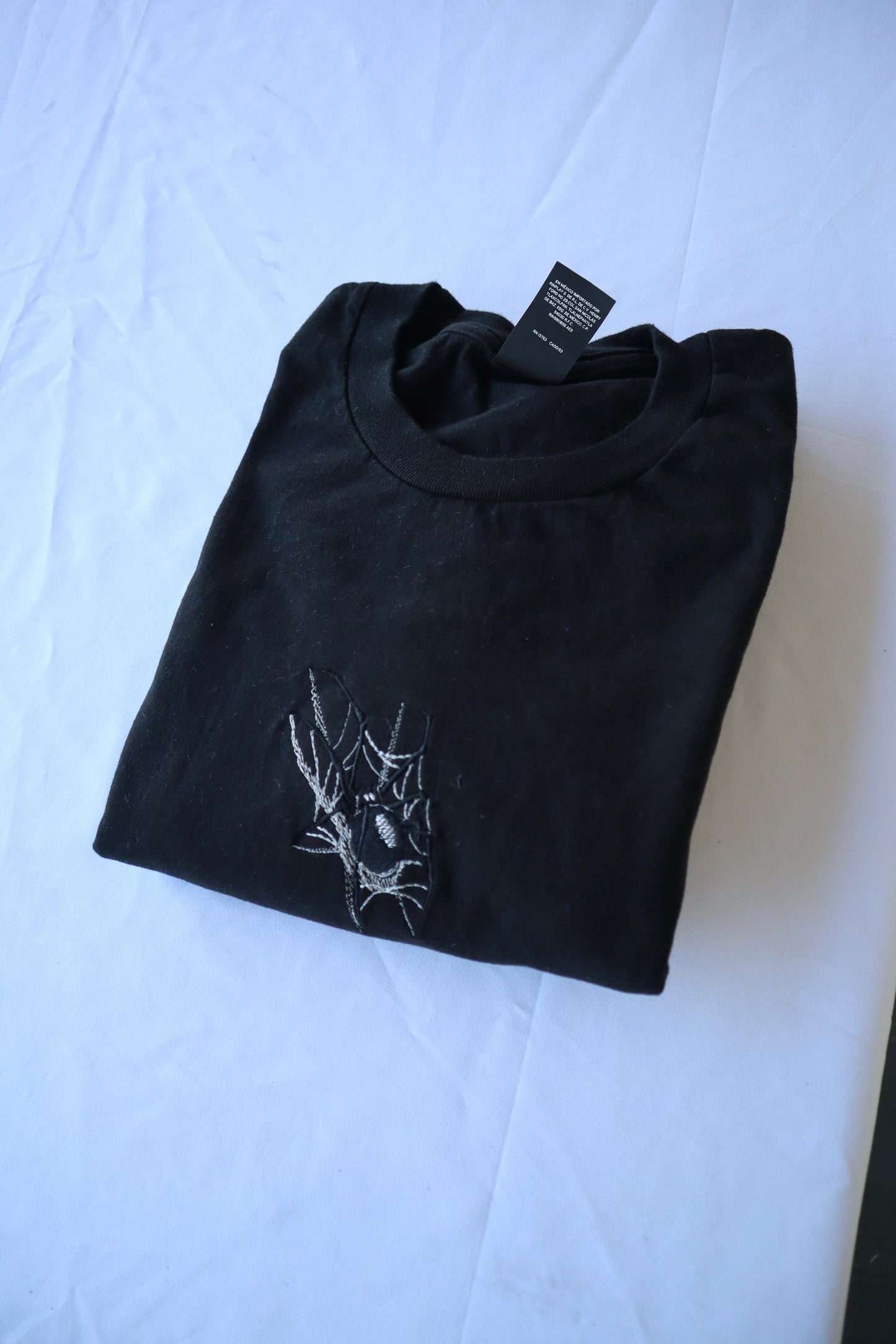 Embroidered 'Grunge Spider' Hoodie or Crew Neck Long Sleeve, Classic fit, Unisex, Adult