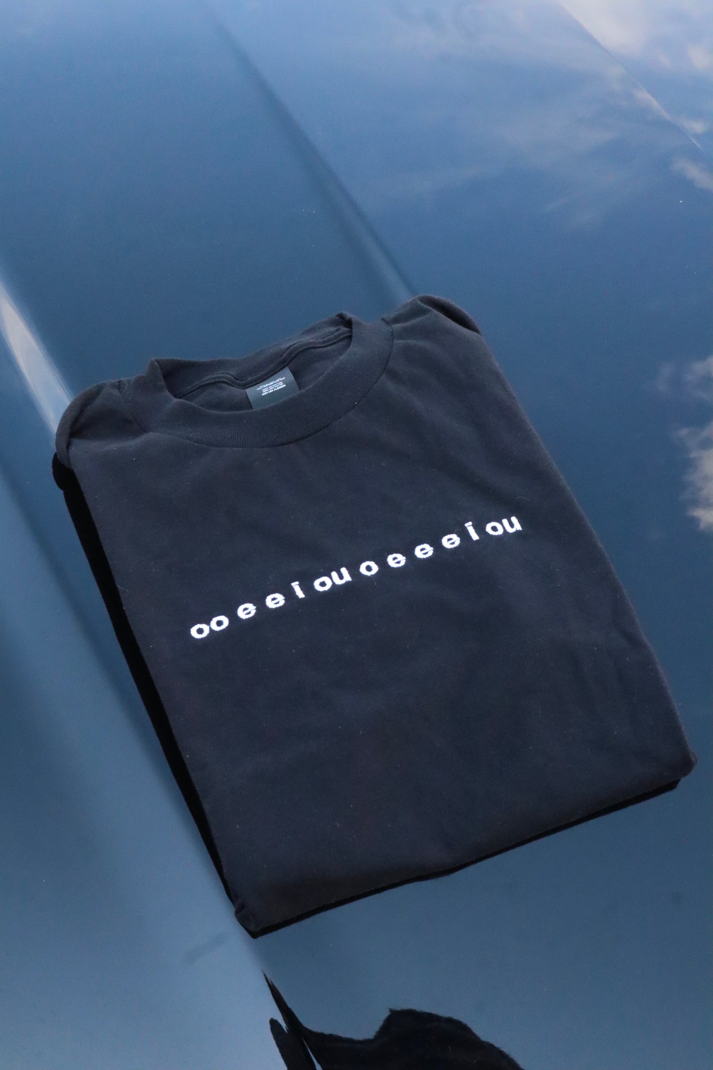 Embroidered 'oo e e i ou o e e e i ou' Spining Cat Meme, Brain Rot, T-Shirt, Short Sleeve, Modern Classic fit, Unisex, Adult