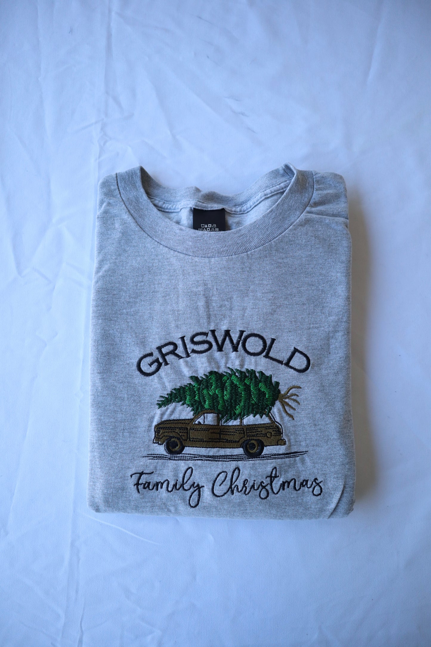 Embroidered "Griswold Family Christmas" Hoodie or Crew Neck, Long Sleeve, Classic fit, Unisex, Adult
