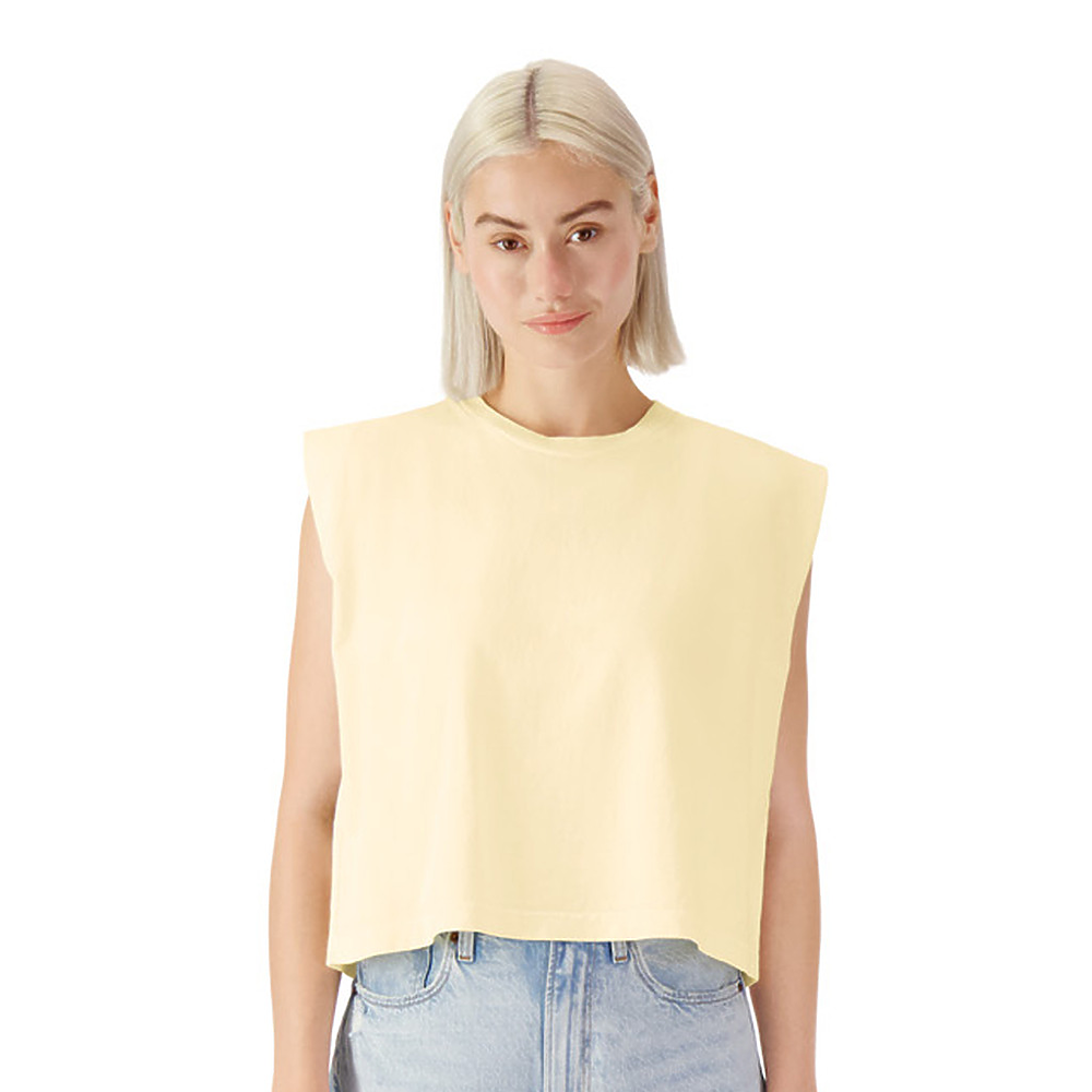 Embroidered Mallard Duck Cropped Muscle Tee, Tank Top, Crop Fit, Unisex, Adult