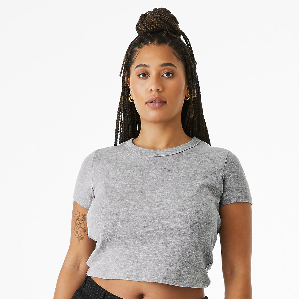 Women’s 5.4 Ounce Micro Rib Baby T-Shirt.