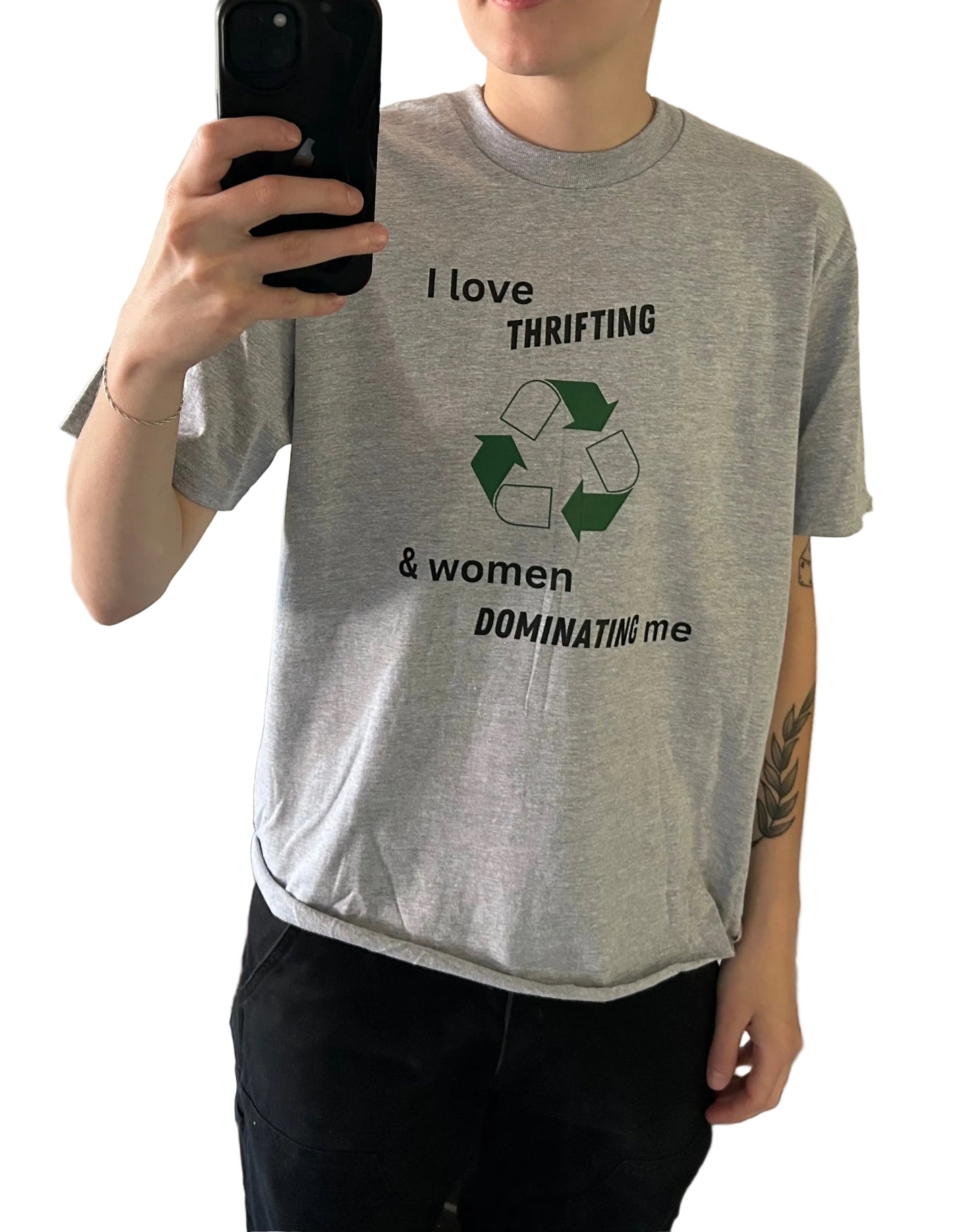 I Love Thrifting and Women Dominating Me Heavyweight T-shirt