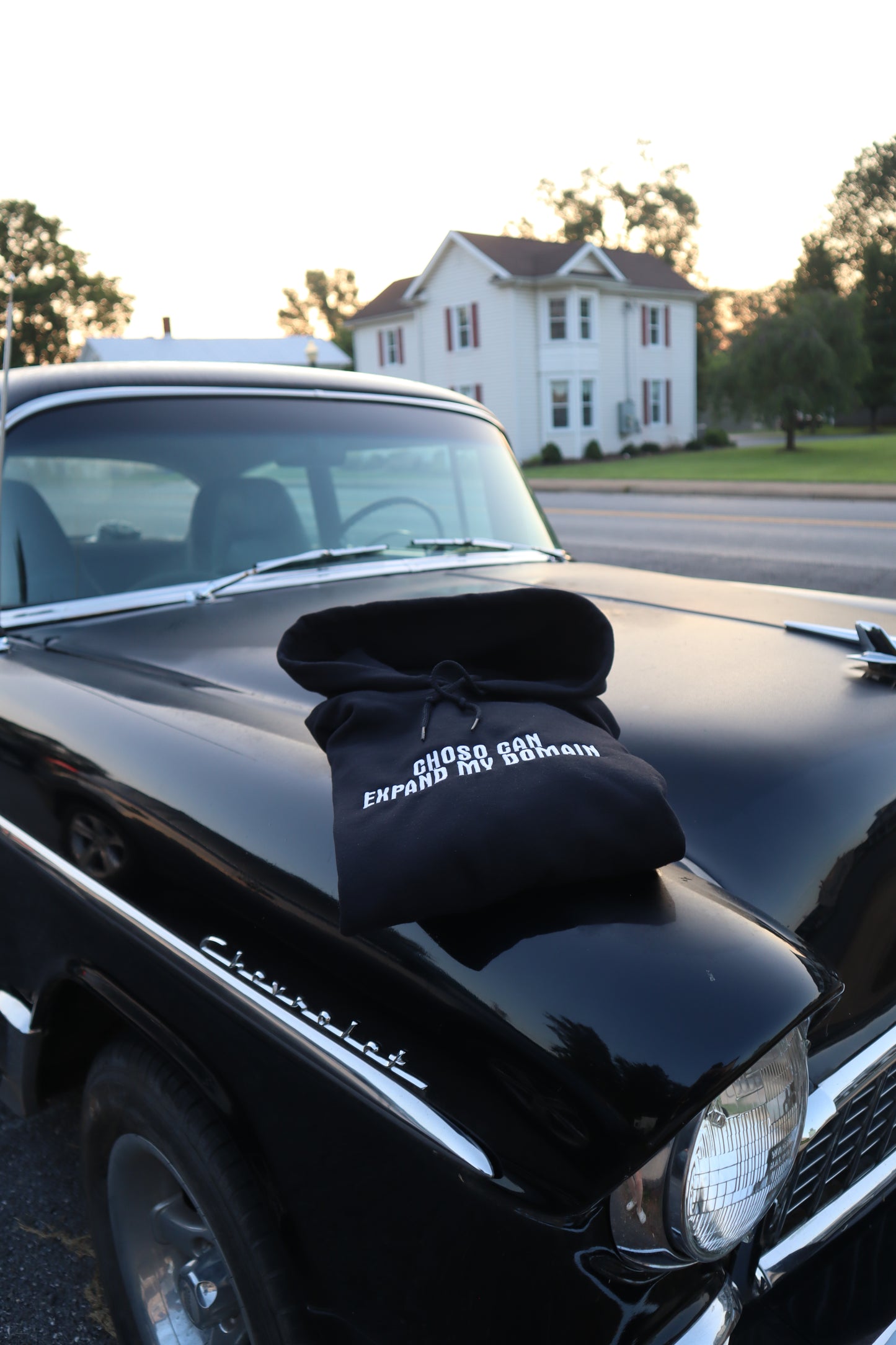 Embroidered 'Choso can expand my domain' Hoodie or Crew Neck, Long Sleeve, Classic fit, Unisex, Adult