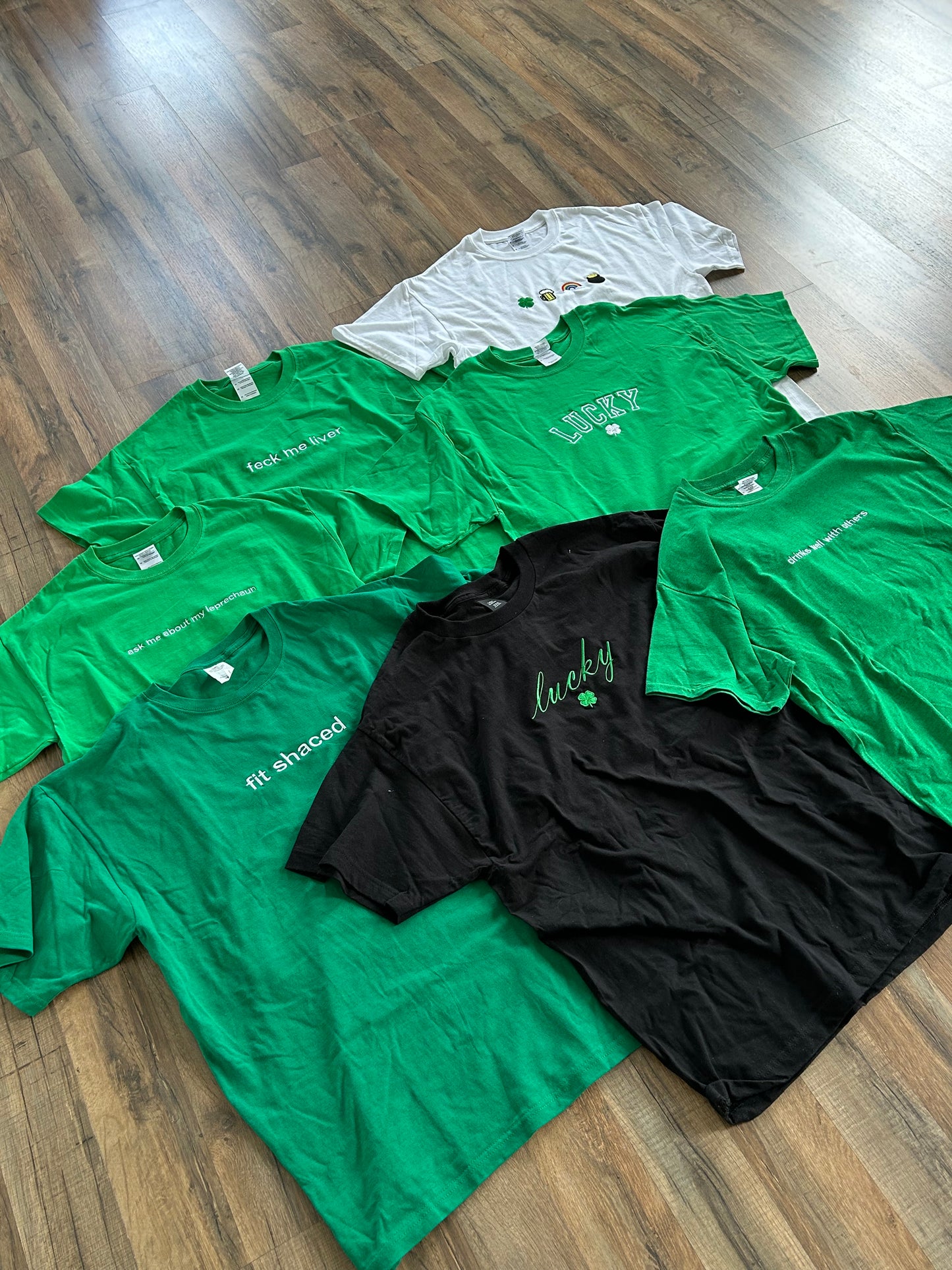Irish Saint Patrick's Day T-Shirts, Black - Pick Your Design