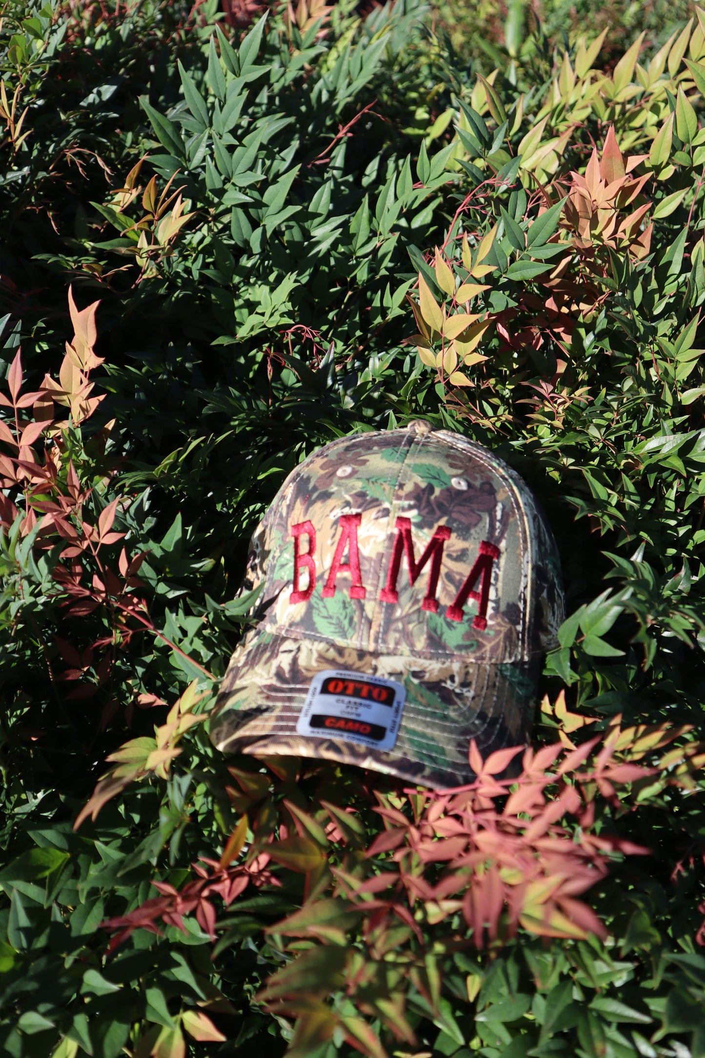 Embroidered Bama, Unisex, One Size Fits Most, Camo Hat