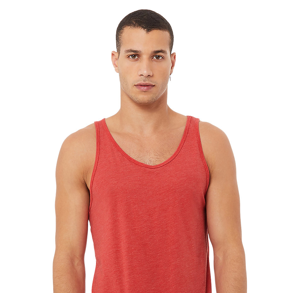 Tank Top Triblend Unisex 3.8 Ounce. Embroidery Custom Request.
