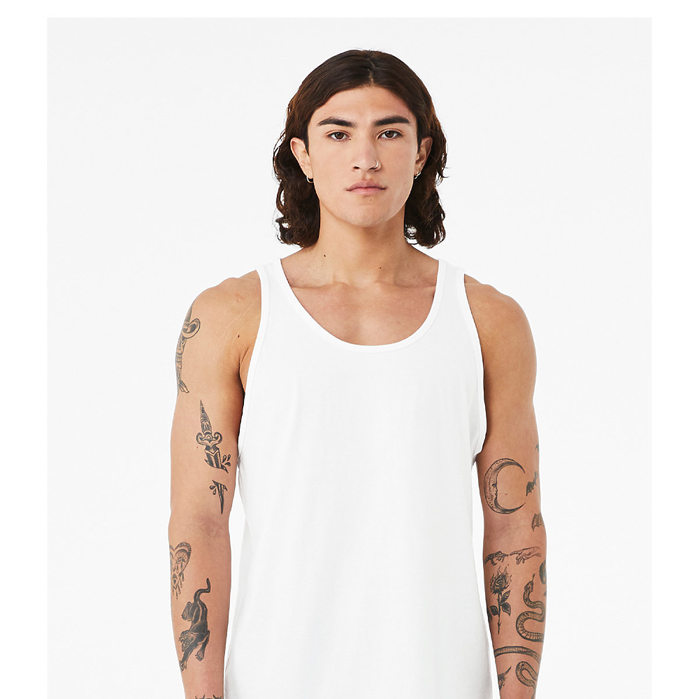 Tank Top Triblend Unisex 3.8 Ounce. Embroidery Custom Request.
