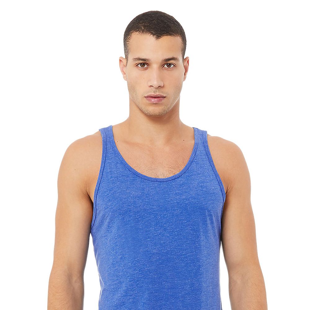Tank Top Triblend Unisex 3.8 Ounce. Embroidery Custom Request.