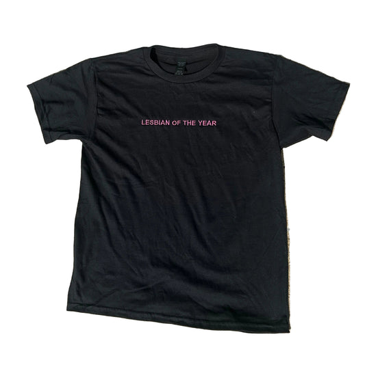 Embroidered Lesbian Of The Year, Short Sleeve, Petite fit, Unisex, Long Crop Top