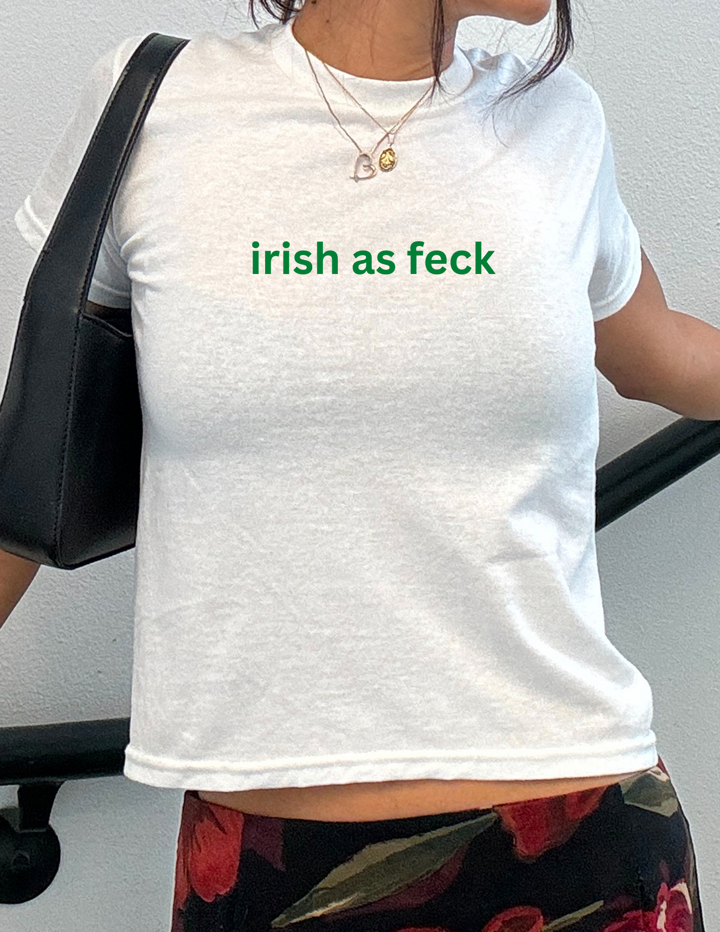 Embroidered Irish Saint Patrick's Day Baby Tee, Long Crop Tops- Pick Your Design