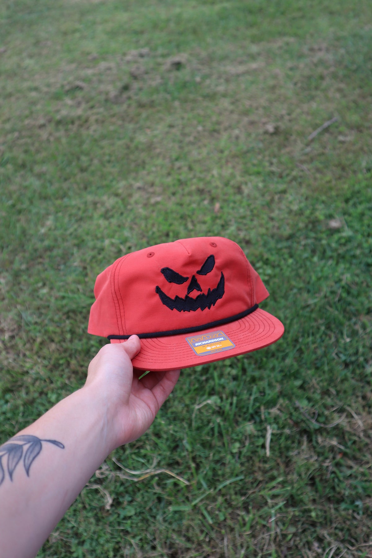 Pumpkin Face Umpqua Gramps Cap, Unisex, Adult, Snapback Hat