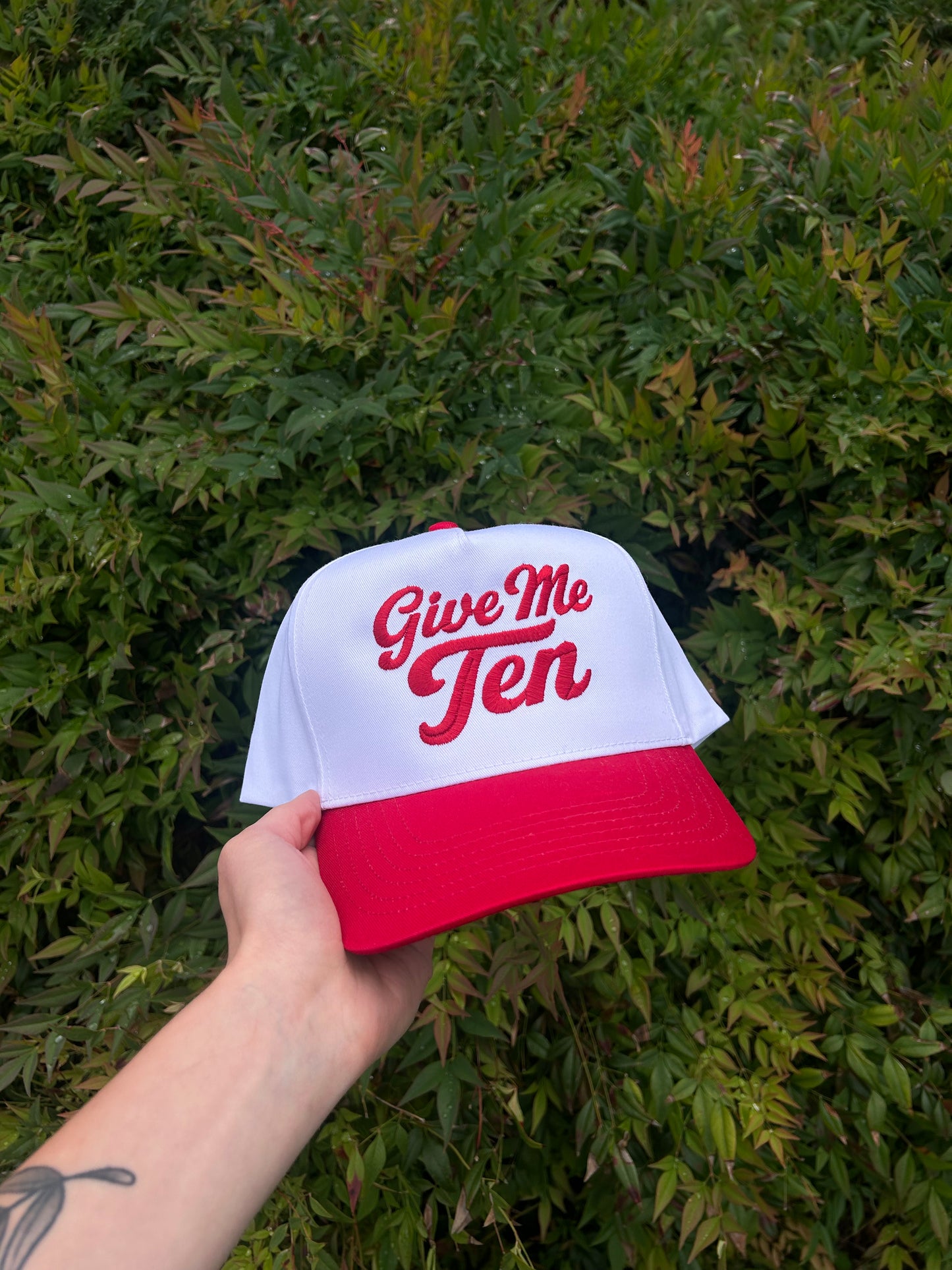 Embroidered 'Give Me Ten' Hat, Unisex, Adult