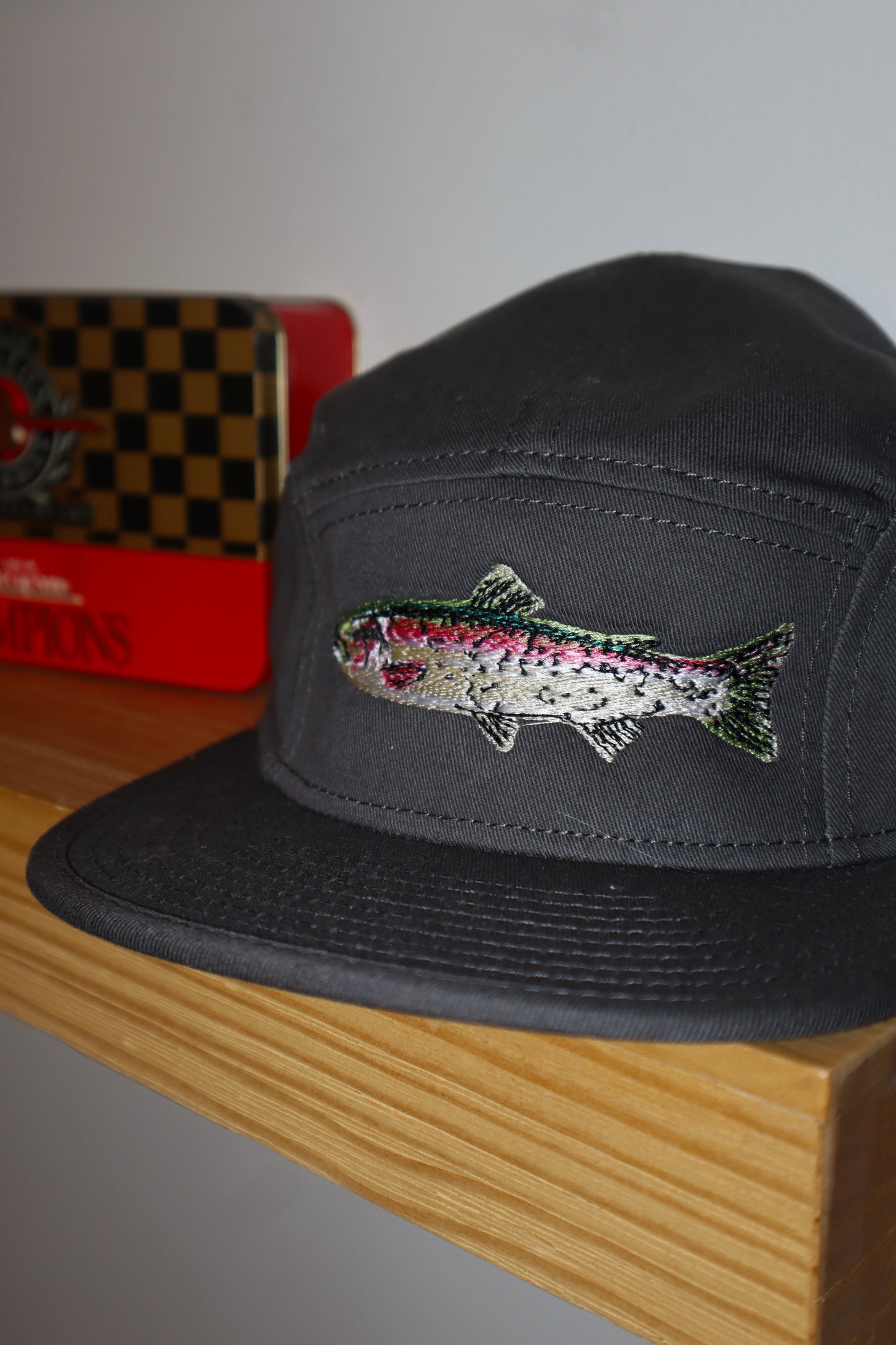 Embroidered Trout, Unisex, One Size Fits Most, Snapback Baseball Cap