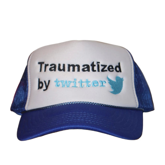 Embroidered Traumatized by Twitter, Unisex, One Size Fits Most, Snapback Baseball Cap