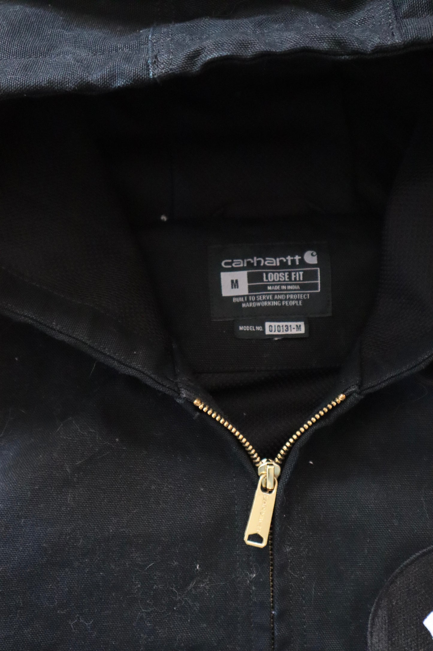 Embroidered Black New York Yankees Carhartt Hooded Jacket