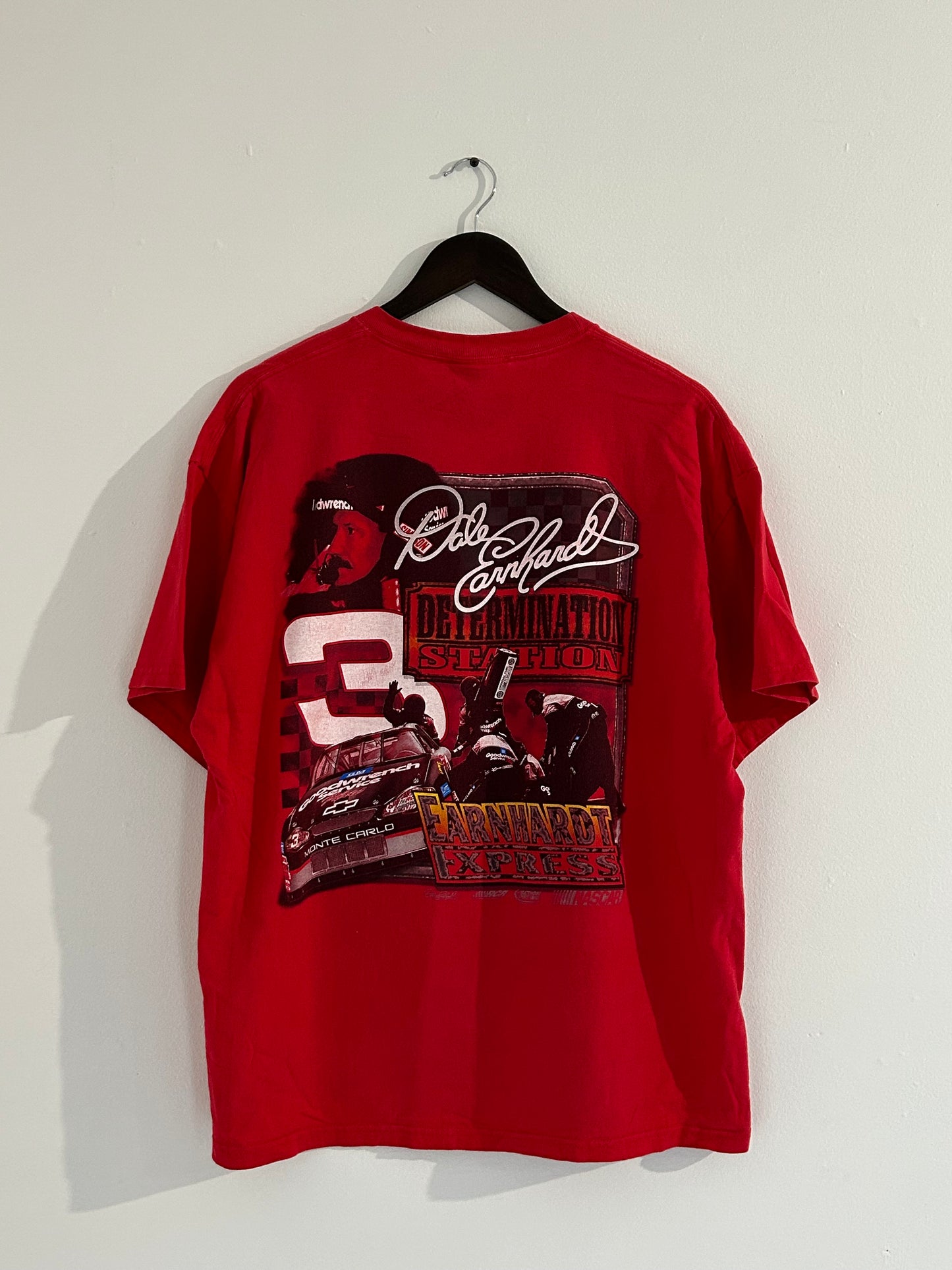 Vintage NASCAR Dale Earnhardt Red Earnhardt Express T-Shirt
