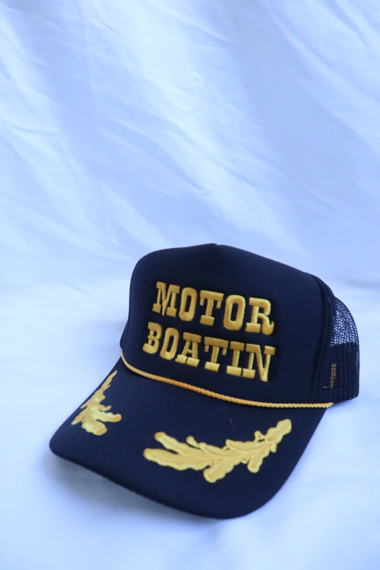 Embroidered 'Motor Boatin' Hat, Unisex, Adult