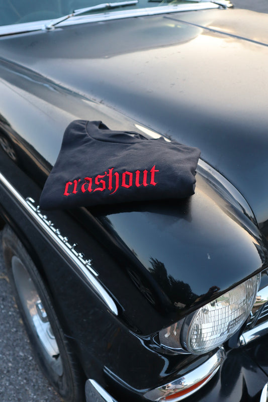 Embroidered 'Crashout' T-Shirt, Short Sleeve, Modern Classic fit, Unisex, Adult