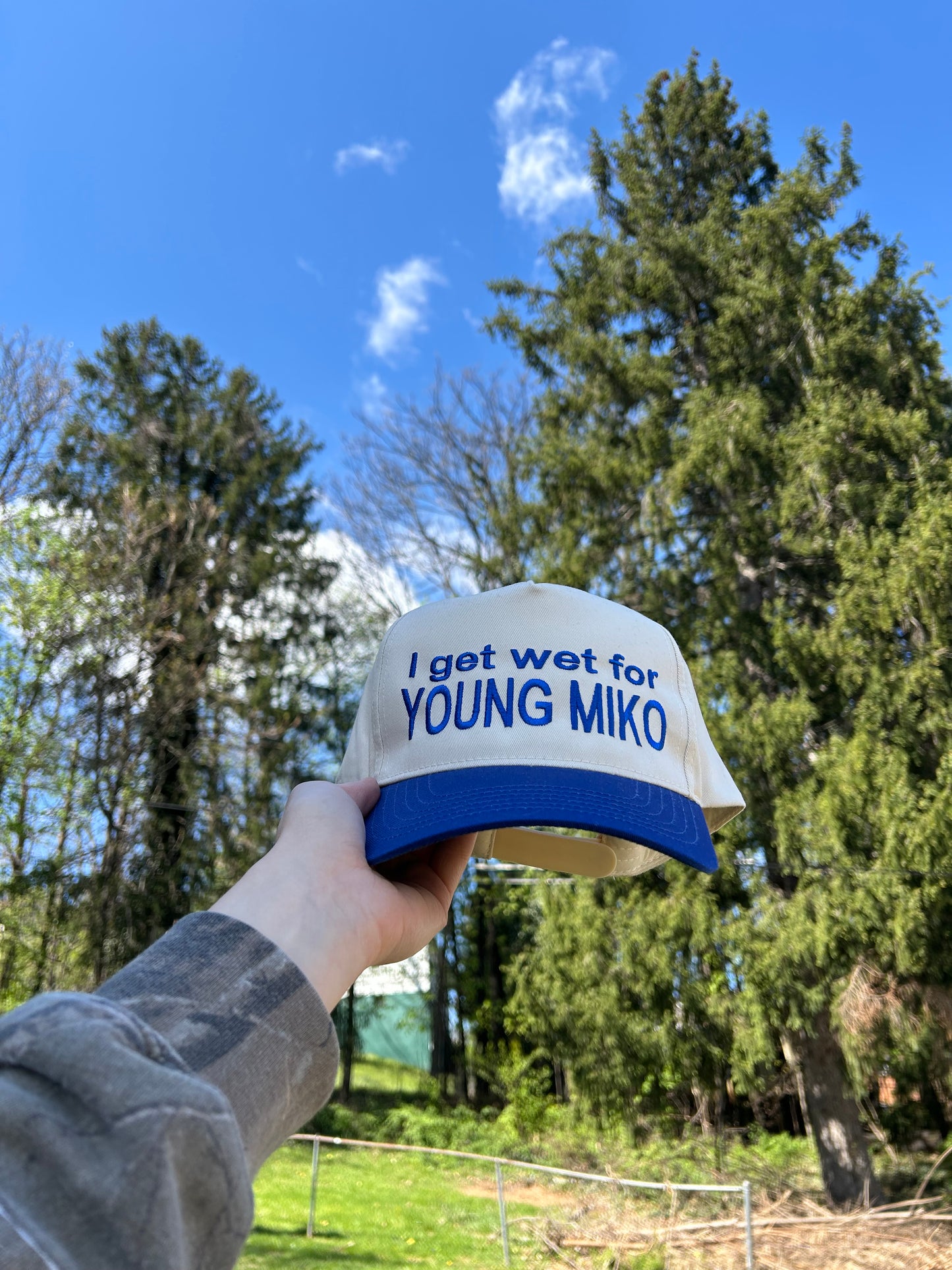 Embroidered I Get Wet for Miko Hat, Unisex, Adult