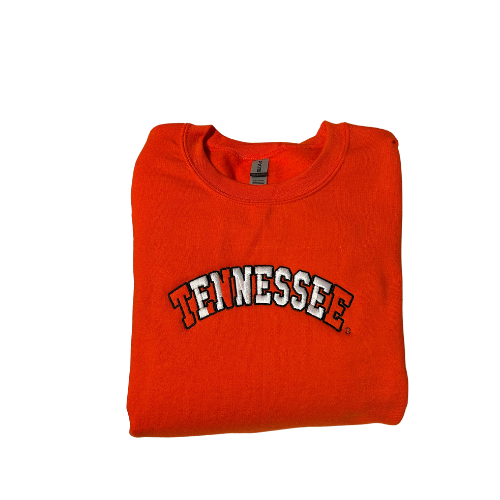 Embroidered 'Tennessee' Hoodie, Crew Neck Long Sleeve, Classic fit, Unisex, Adult