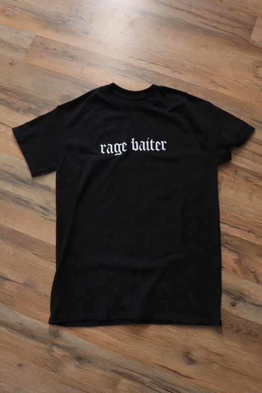 Embroidered 'Rage Baiter' T-Shirt, Short Sleeve, Modern Classic fit, Unisex, Adult