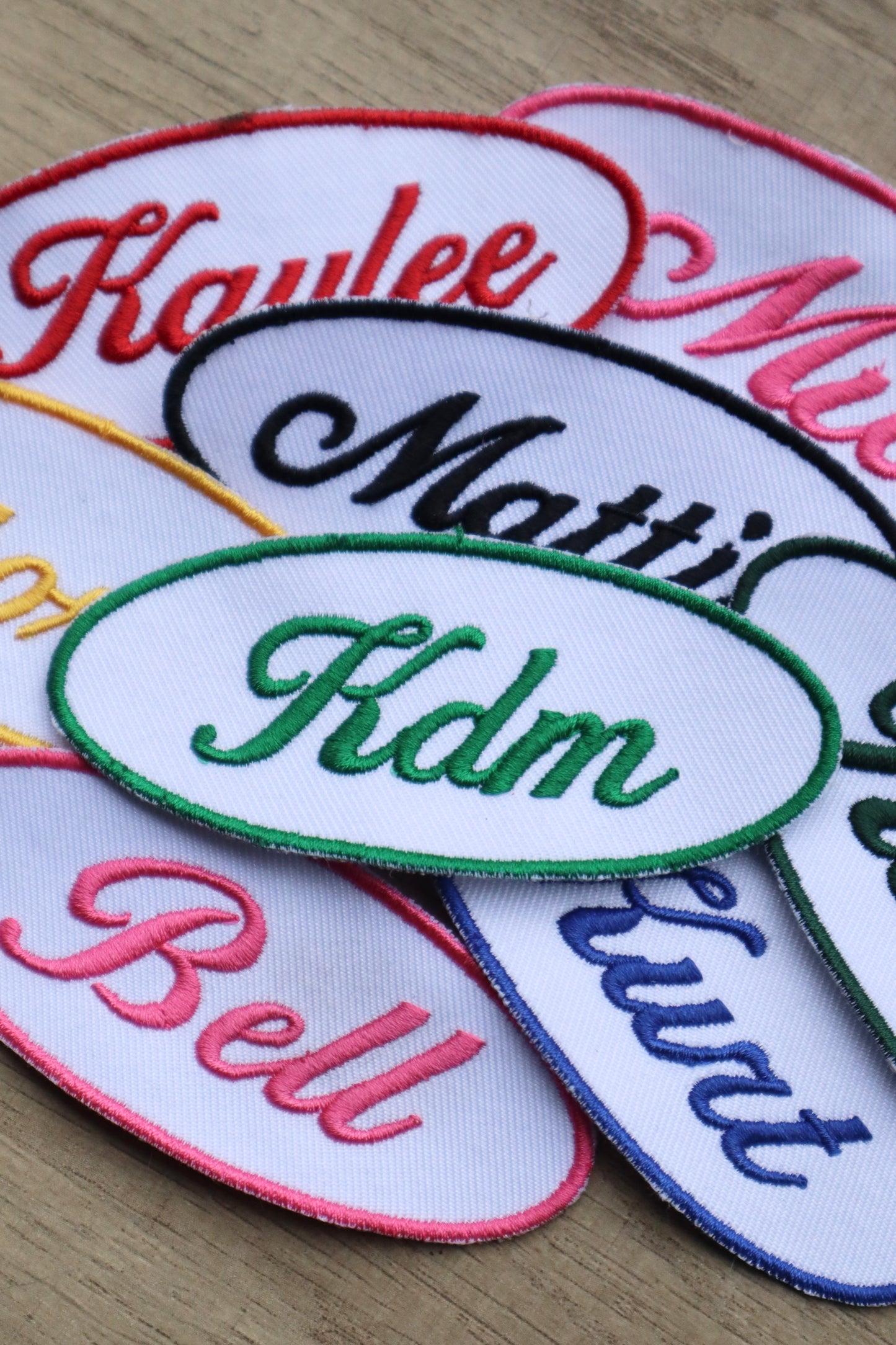 Custom Vintage Round Patch | Personalized Embroidered Patch | 3.5 Inch Retro Patch | Sew On