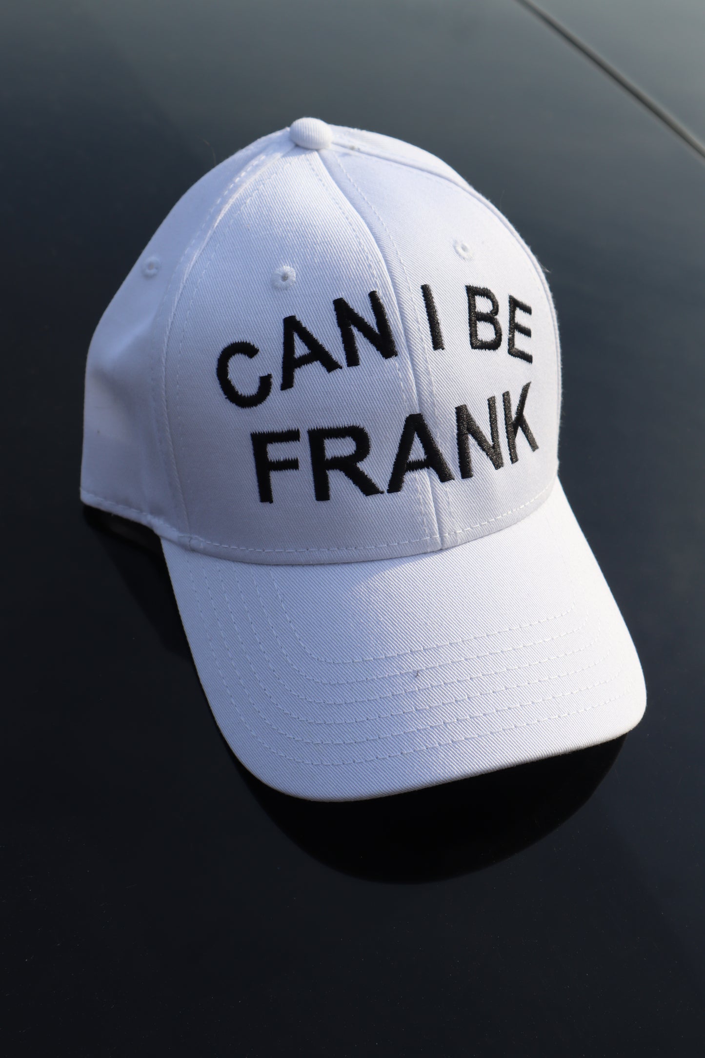 Embroidered "can i be frank" Hats, Unisex, Adult