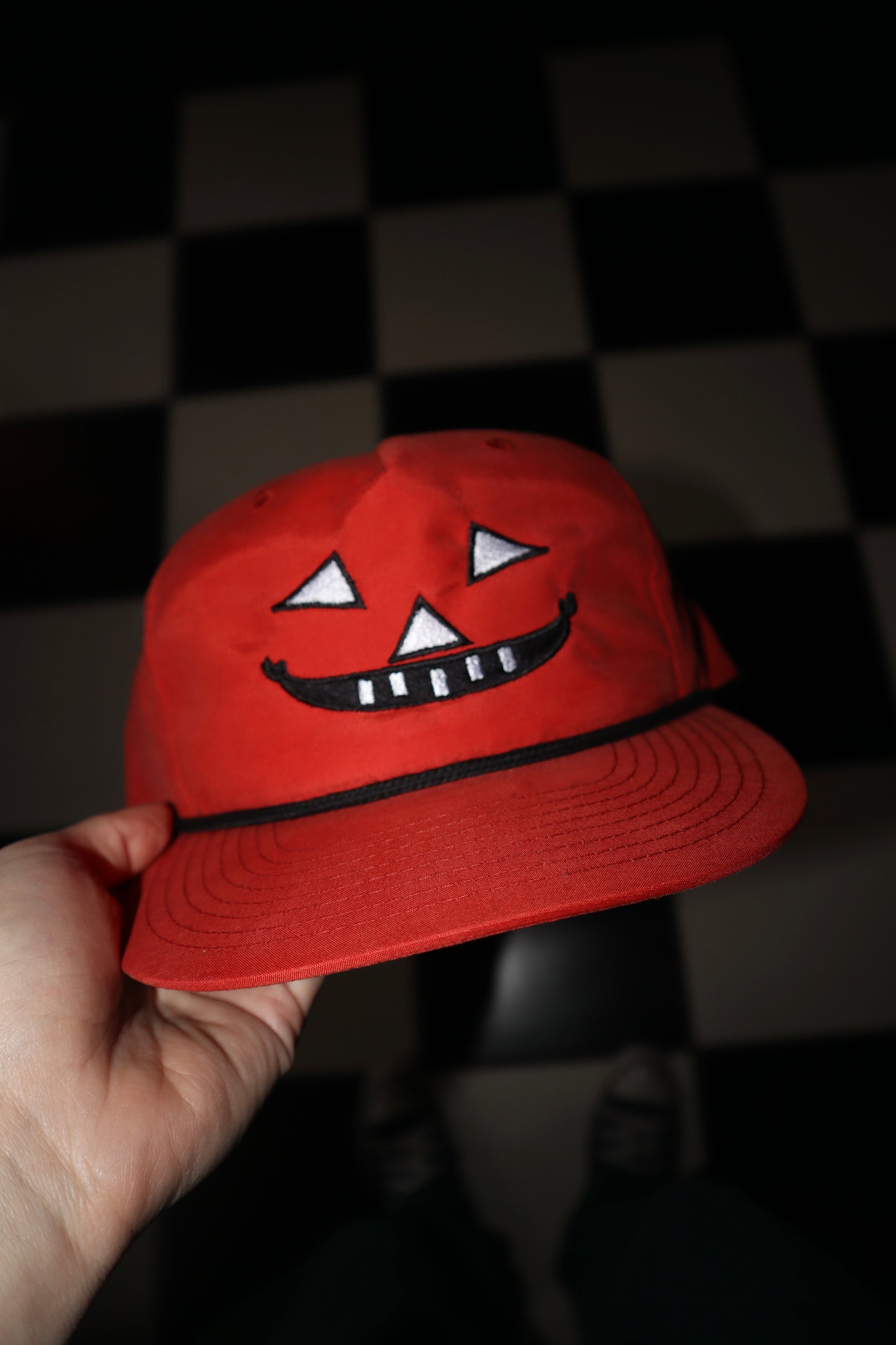Pumpkin Face Umpqua Gramps Cap, Unisex, Adult, Snapback