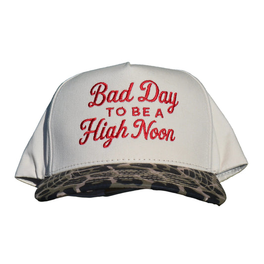 Embroidered It's a bad day to be a high, Leopard Print, Unisex, Adult, Hat
