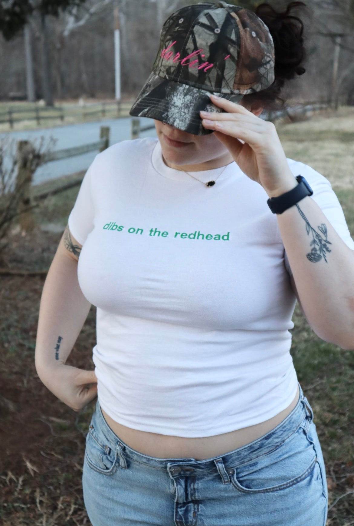 Embroidered WHITE - Irish Saint Patrick's Day Baby Tee, Long Crop Tops - Pick Your Design