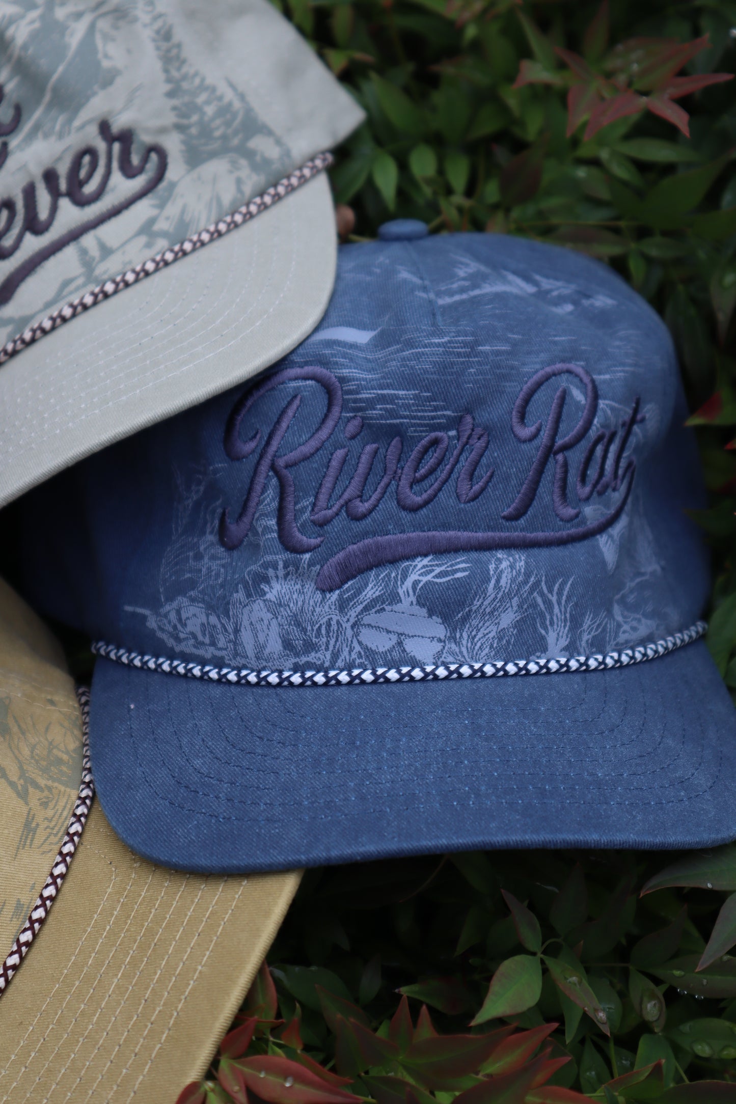 Faded Navy River Rat Fishing Hat