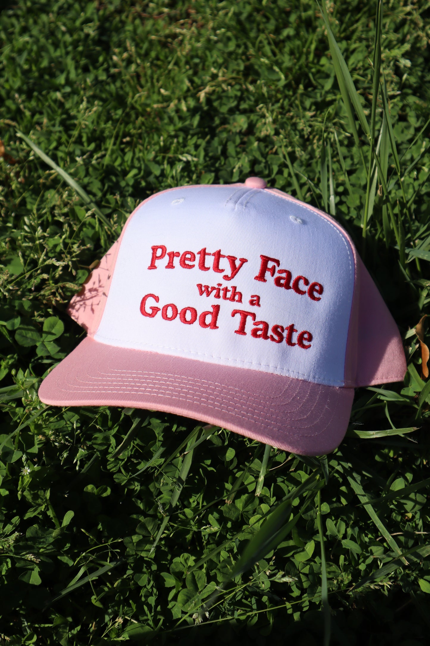 Embroidered Pretty Face Good Taste Hat, Unisex, Adult