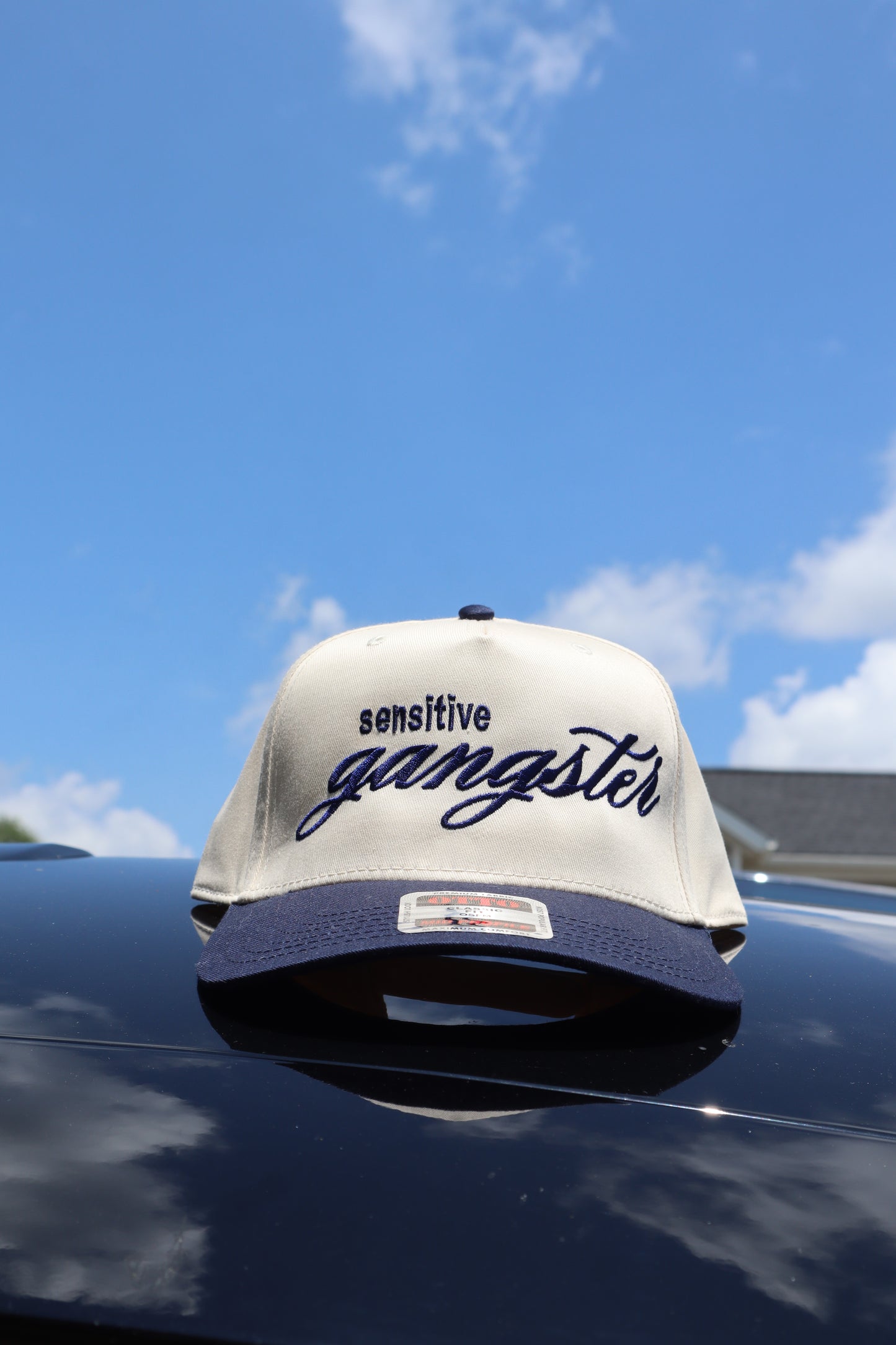 Embroidered 'Sensitive Gangster' Hat, Unisex, Adult