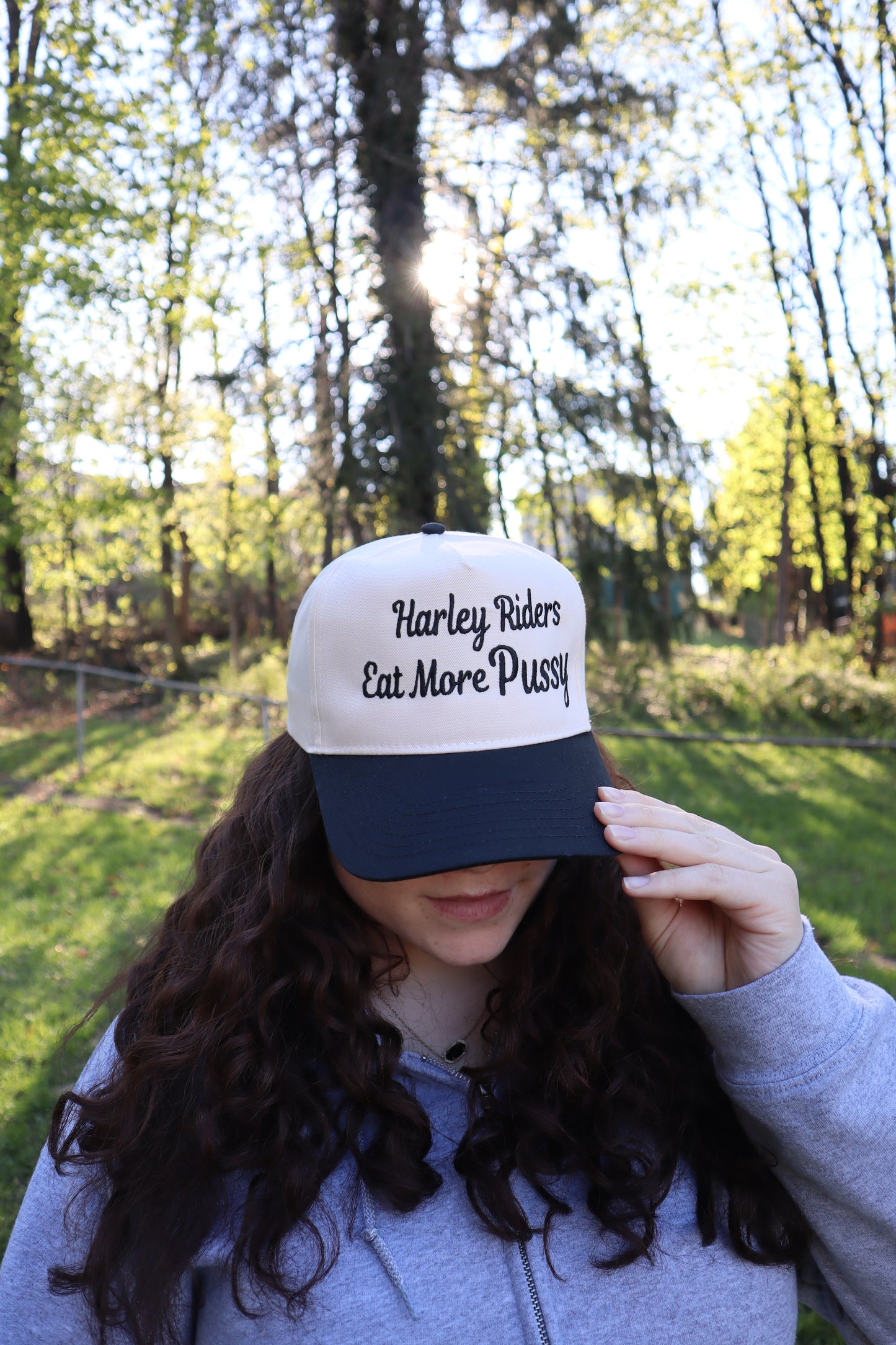 Embroidered Harley Riders Eat More P Hat, Unisex, Adult