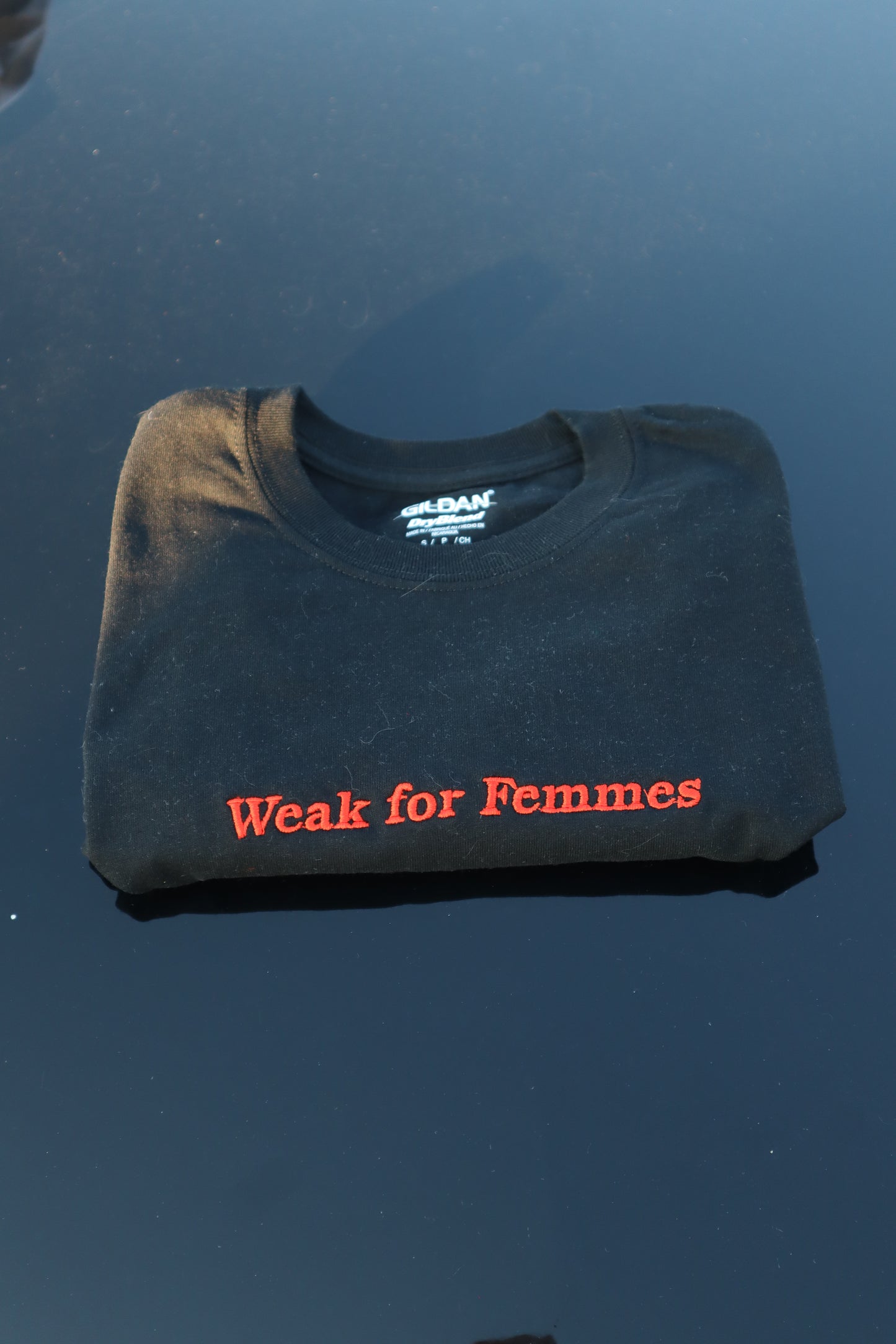 Embroidered Weak For Femmes, Short Sleeve, Modern Classic Fit, Unisex, Adult T-Shirt