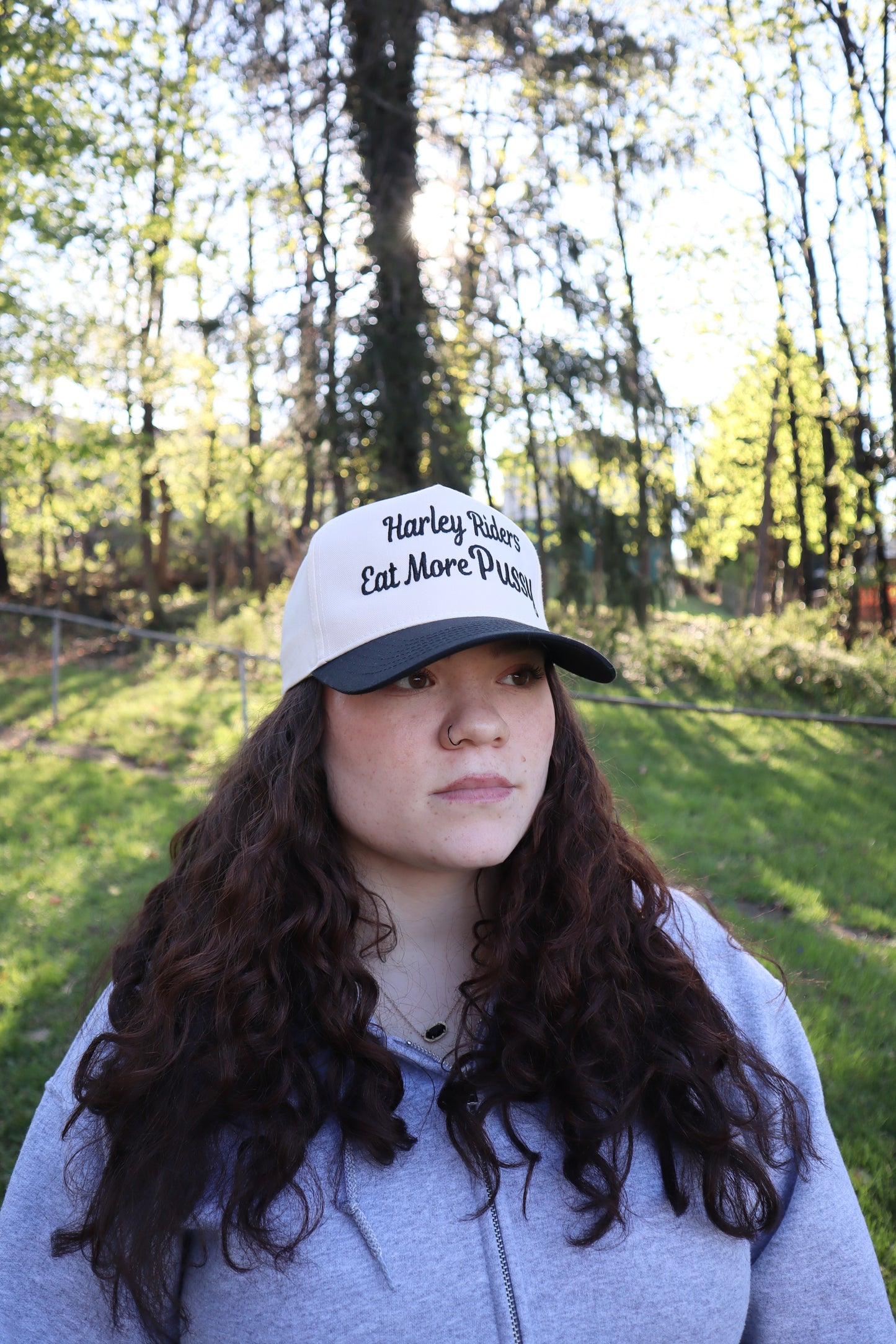 Embroidered Harley Riders Eat More P Hat, Unisex, Adult