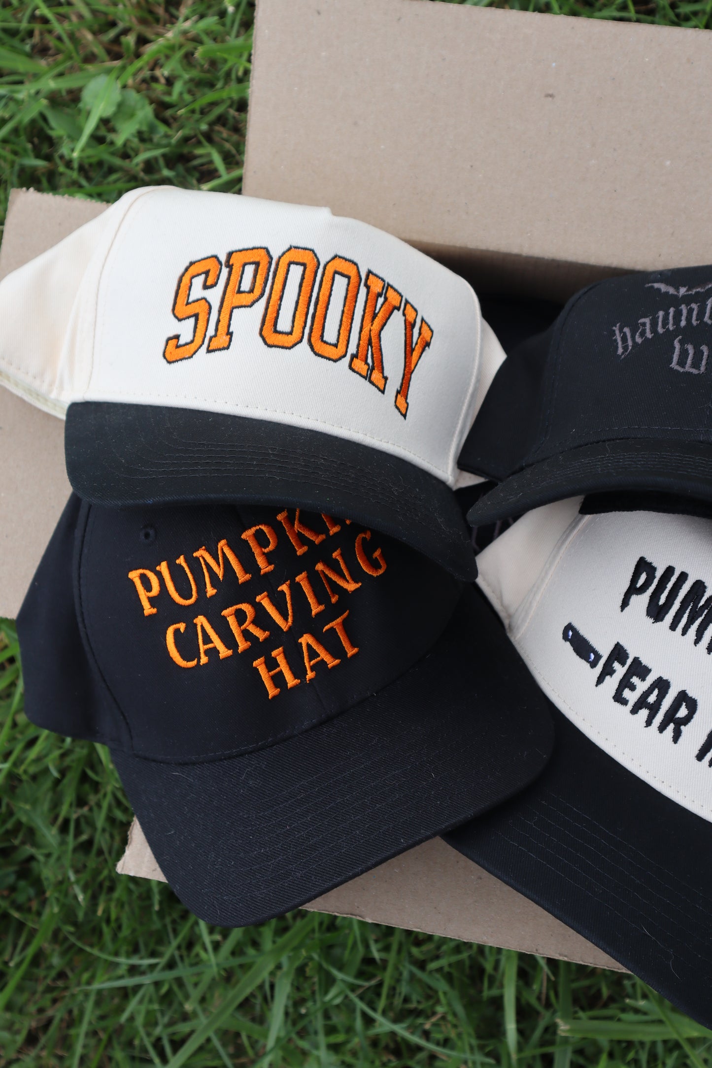 Embroidered Pumpkin Carving Hat, Unisex, Adult