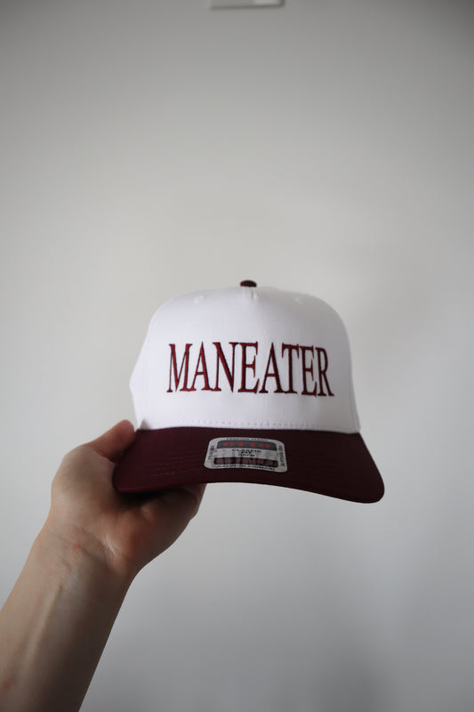 Embroidered 'Maneater' Hat, Unisex, Adult