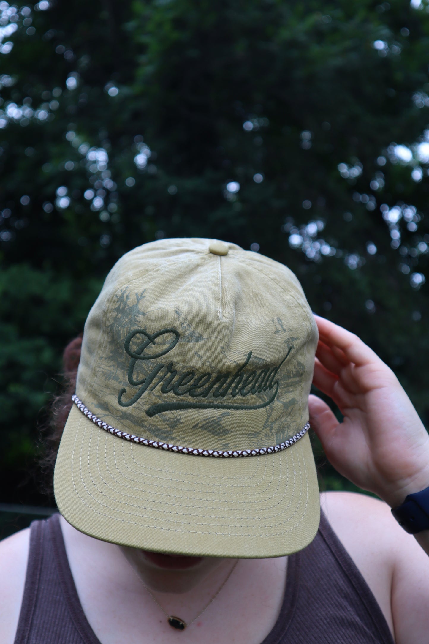 Faded Green/Yellow Greenhead Mallard Duck Hunting Hat